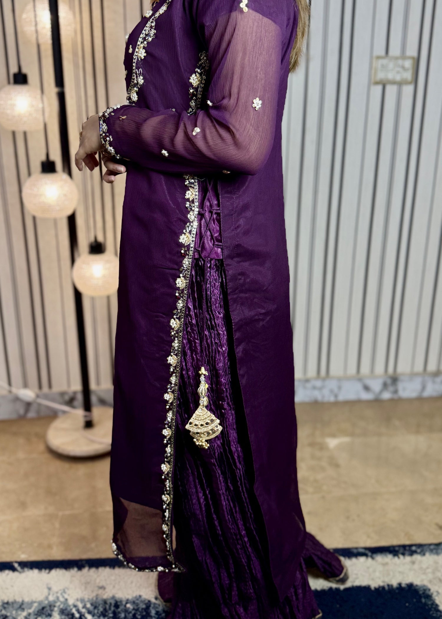 Suits By Sadia Purple crush Women 3pcs