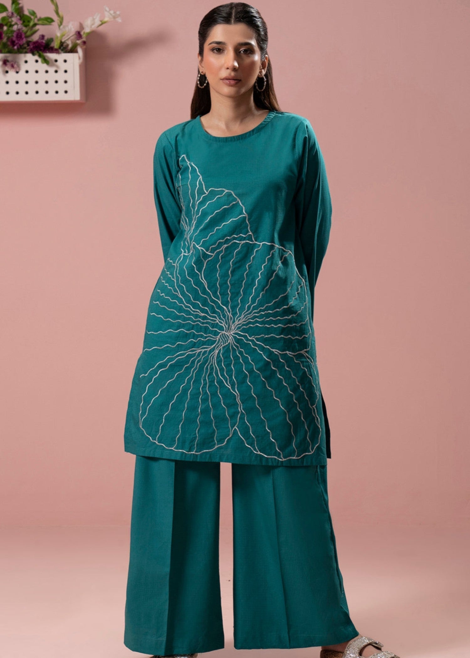 Zellbury WWS252178 Green Women 2pcs