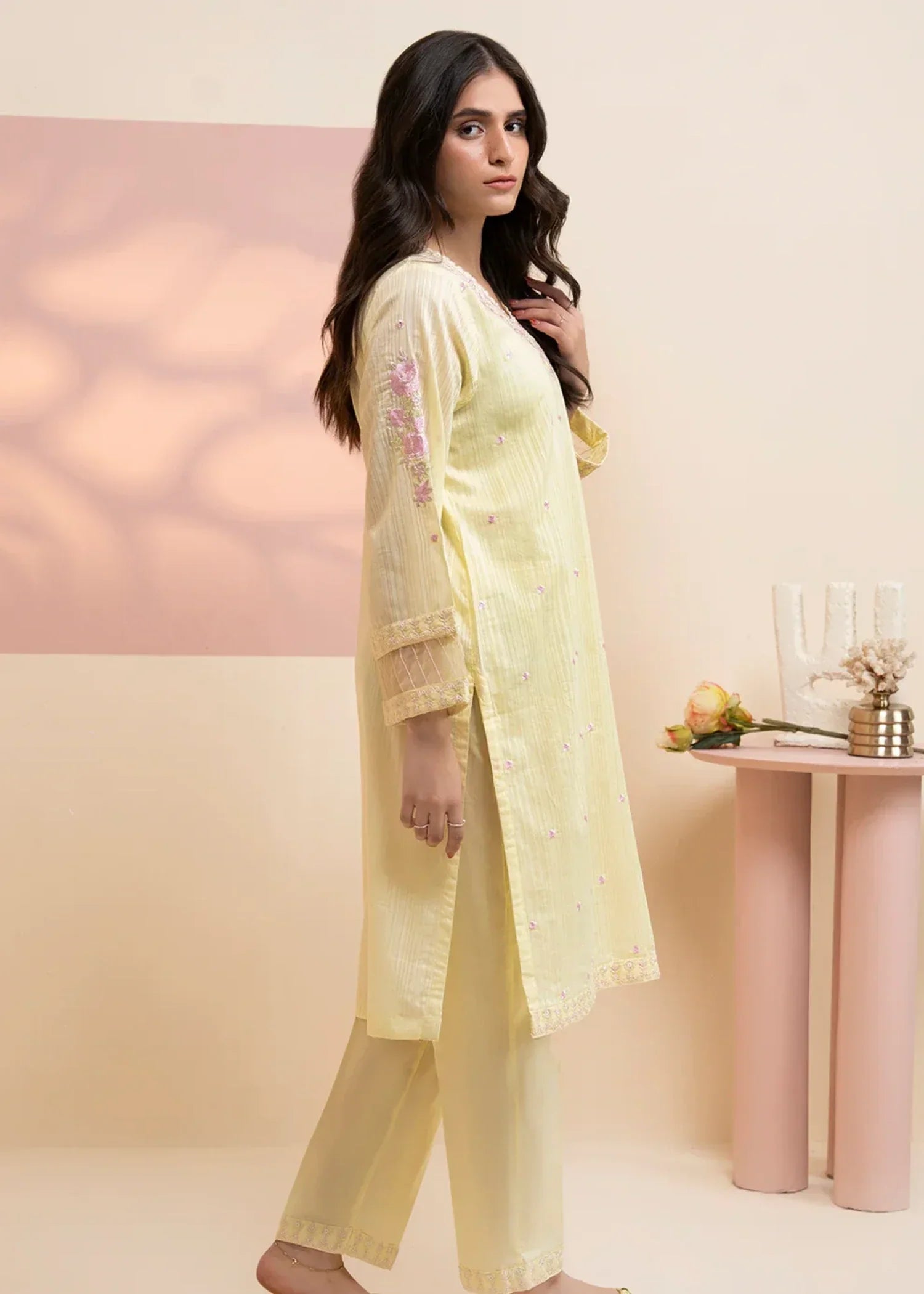 Zellbury WPS2522521 Light Yellow Women 2pcs