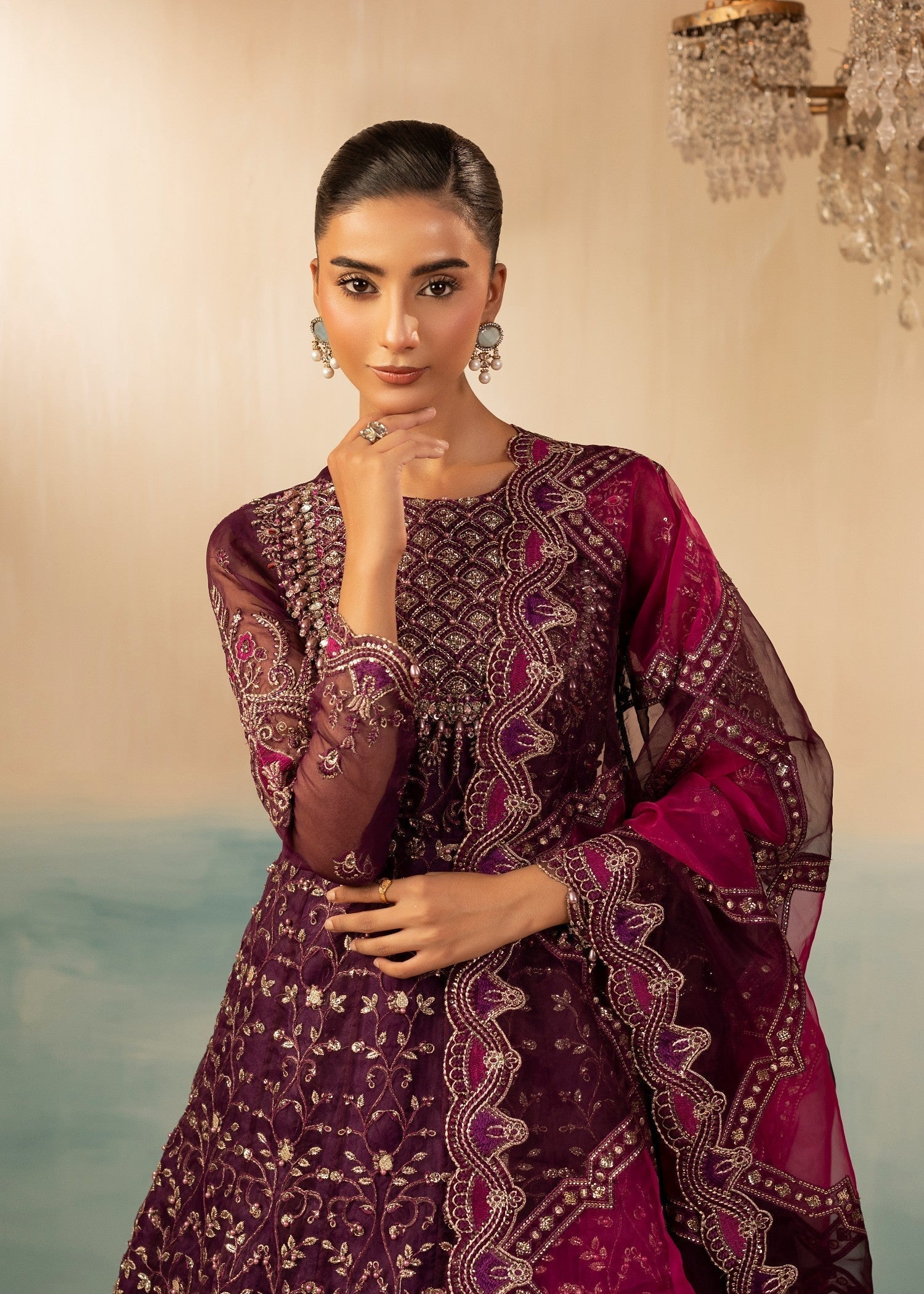 Diara Couture SHAHBANU DF 13 PURPLE Women 3pcs