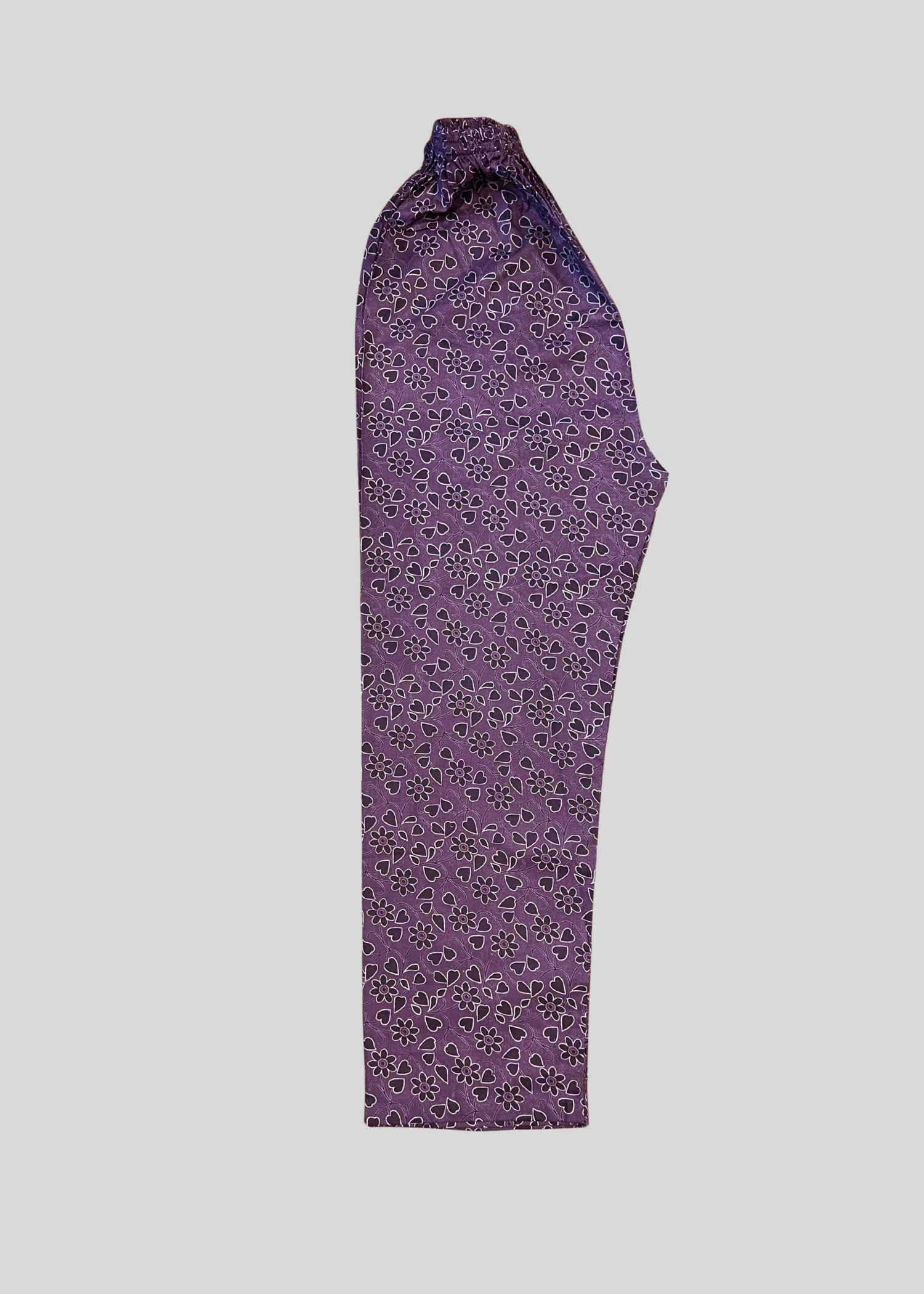 Salimas Purple Floral Lawn Cotton Suit for Ladies Women 2pcs