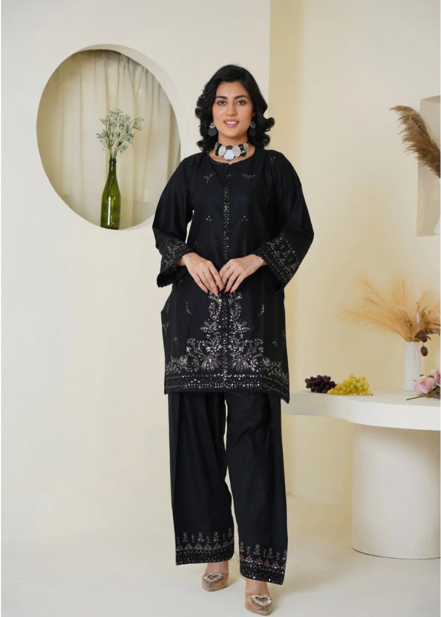 The Turkish Wear Lajwanti Black Women 2pcs