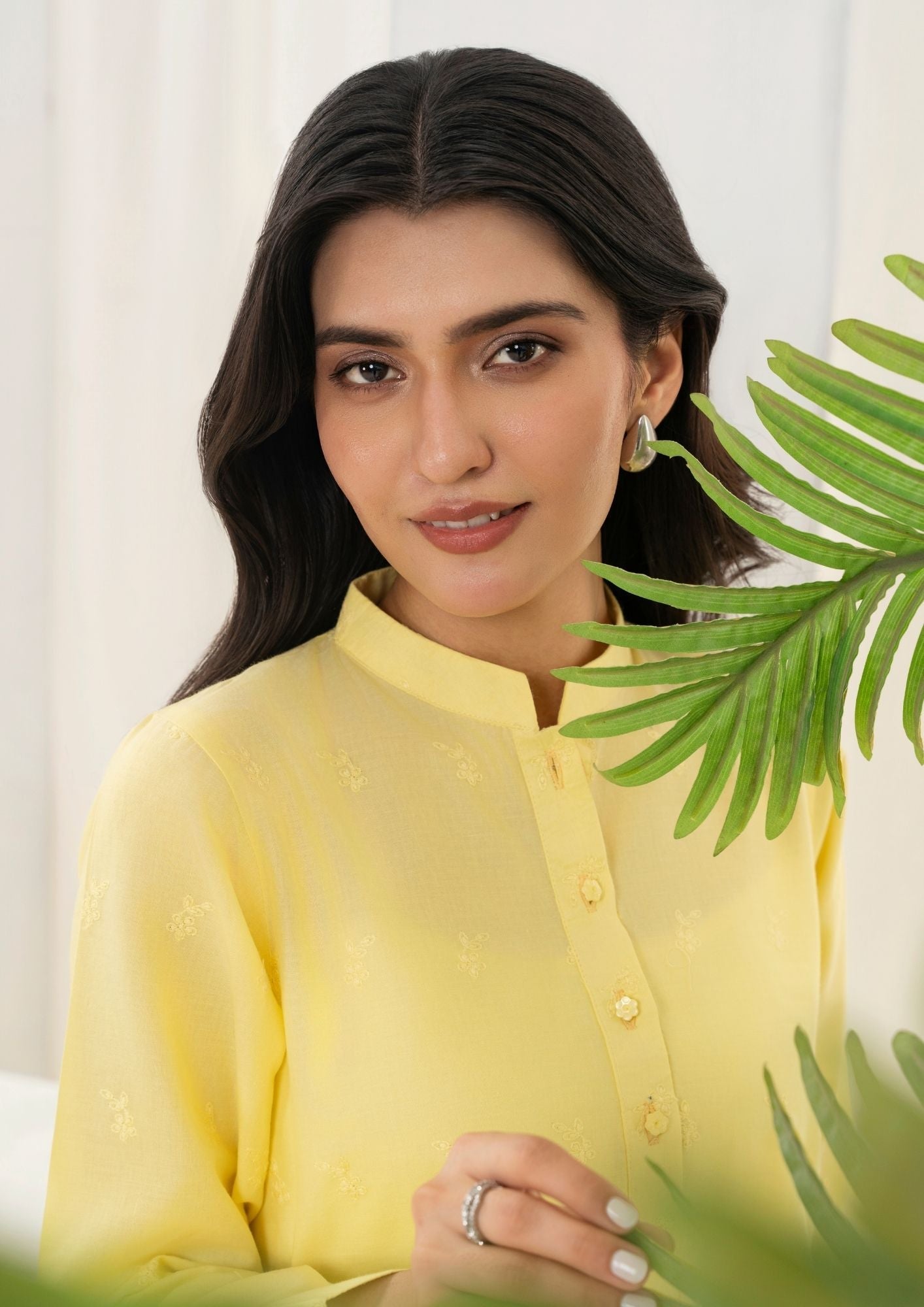 Yolo Pret Schiffli Embroidered Set Rozana S25 0022 Women 2pcs