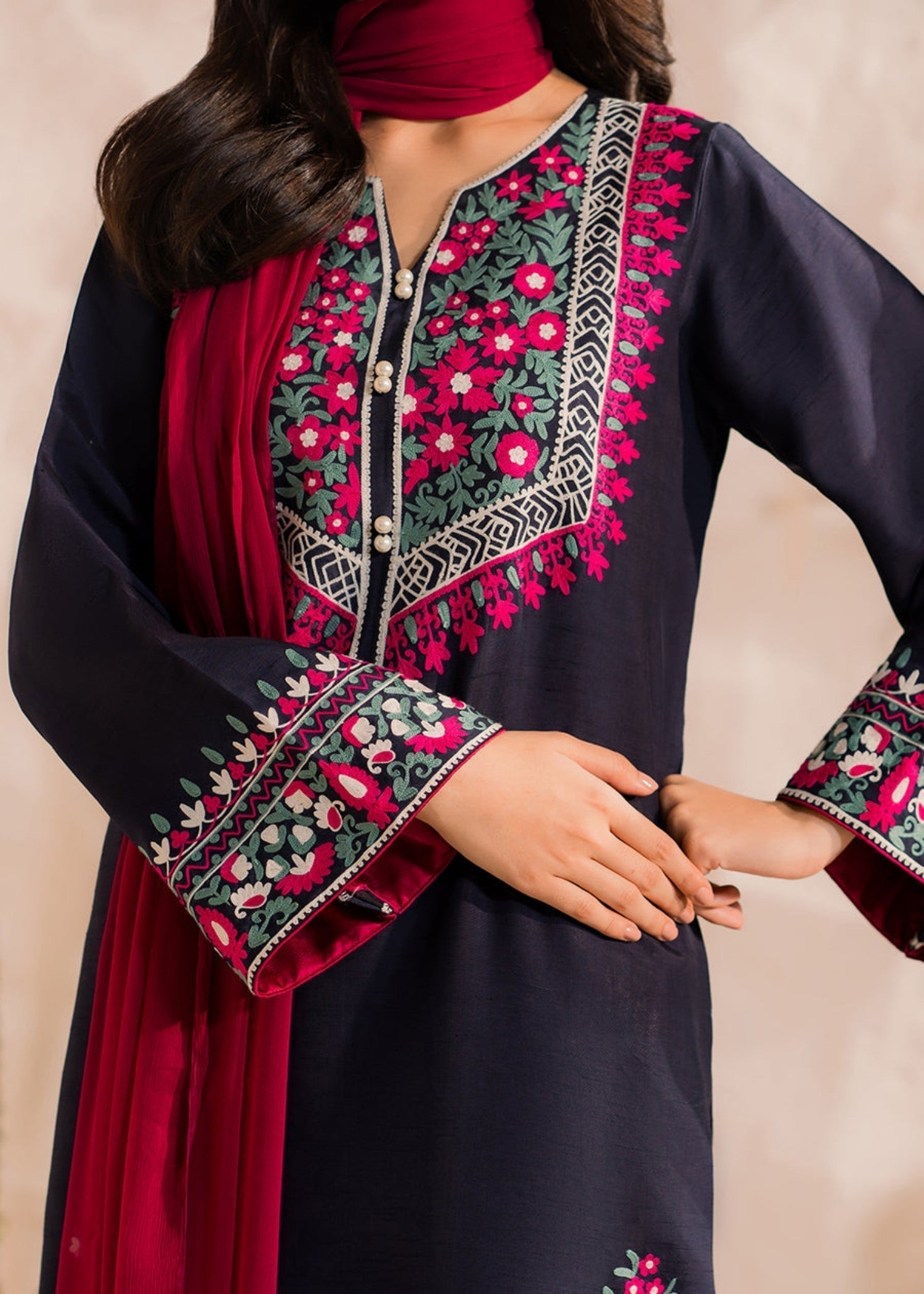 Libas Thread Rani long Women 3pcs