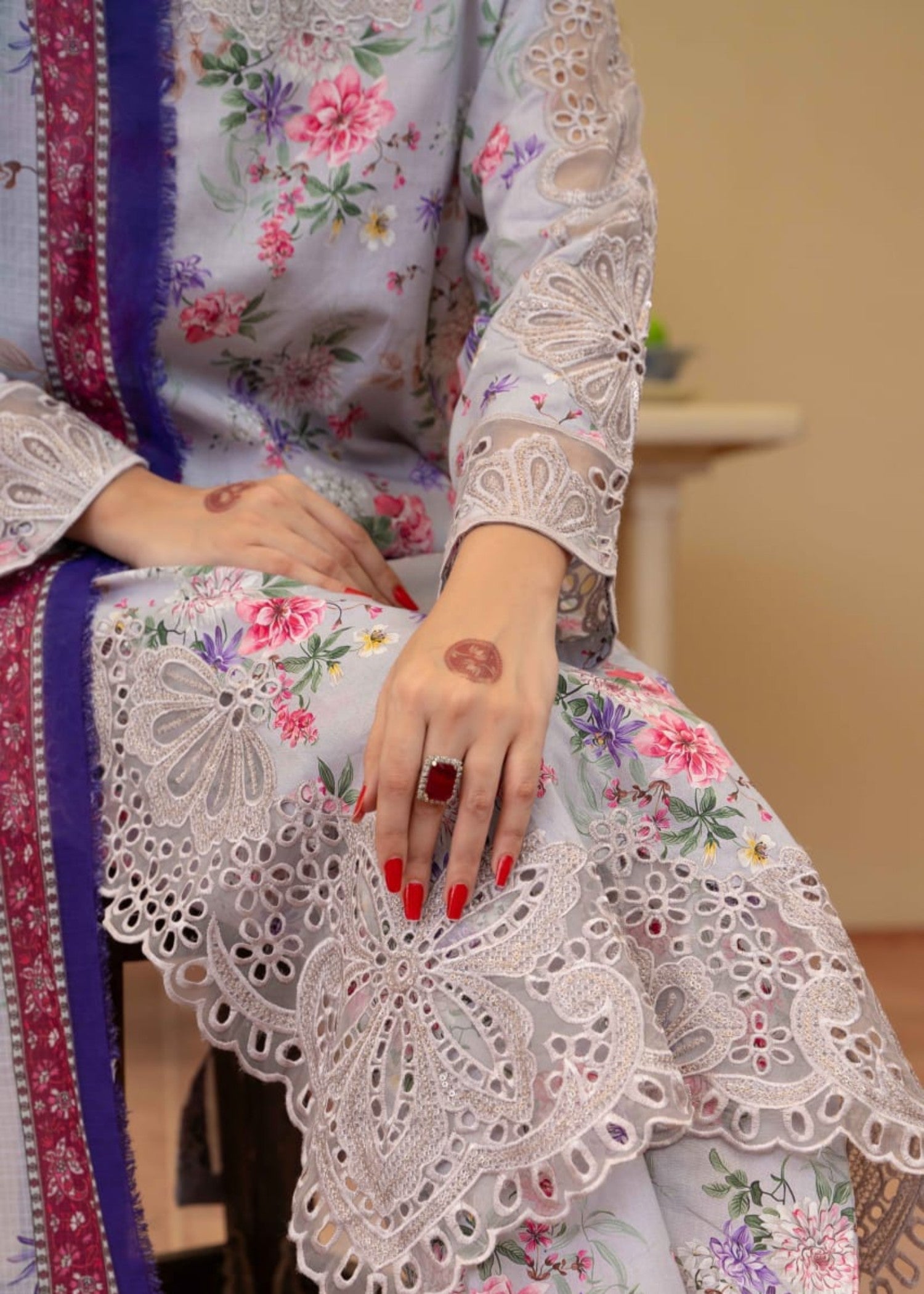 Gul Fashion Embroidered Lawn Kurta Set 10 Women 3pcs