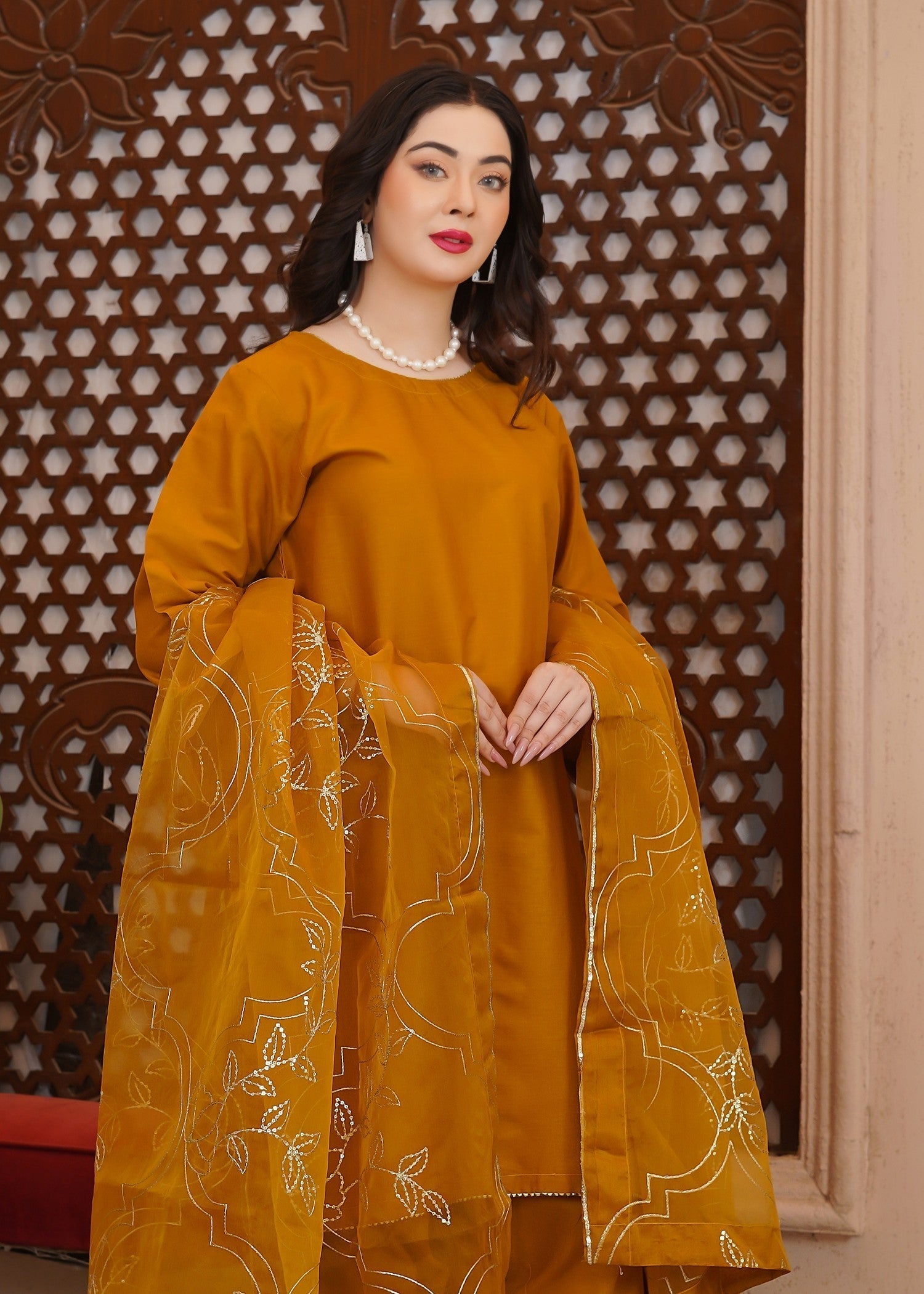 Waniya Awais WAF D11 (Farshi Shalwar) Women 3pcs