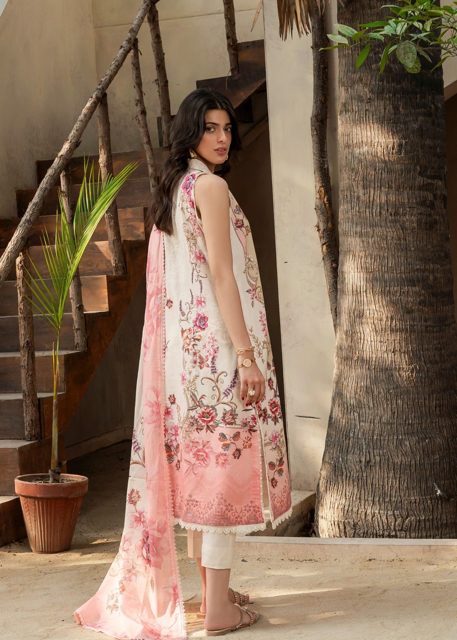 FIRDOUS Stitched Printed Lawn D143 Lychee Women 3pcs