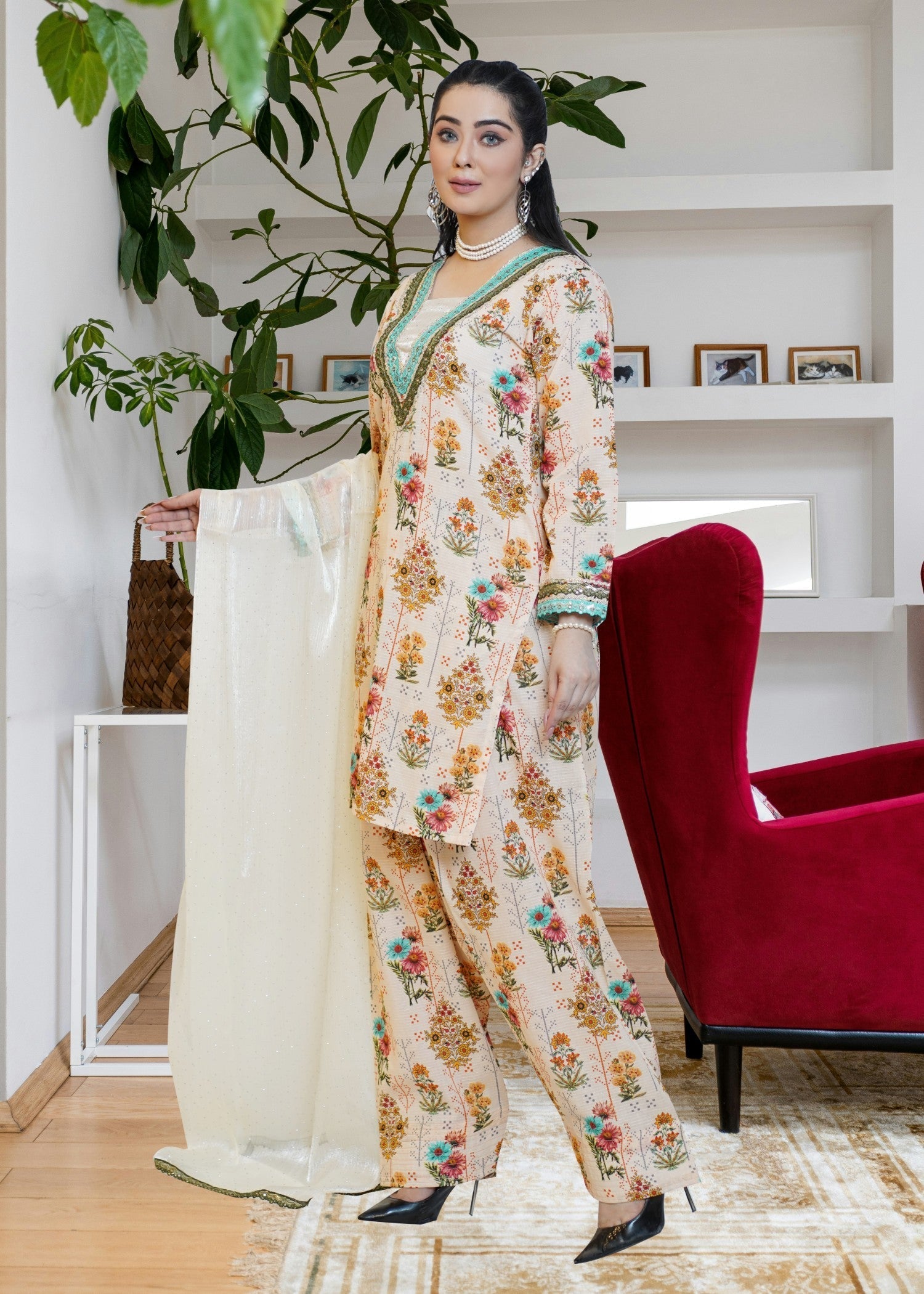 Miss & Mrs Farhsi s lawn ski Women 3pcs