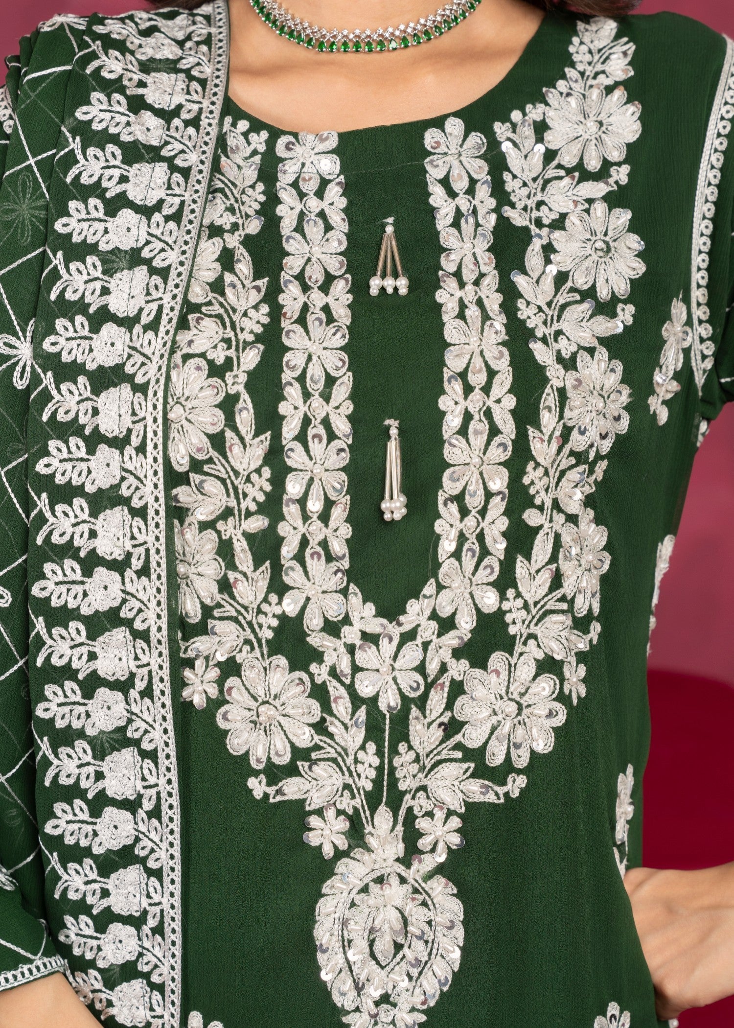 Four Season Boutique ZEWAR BOTTLE GREEN Women 3pcs