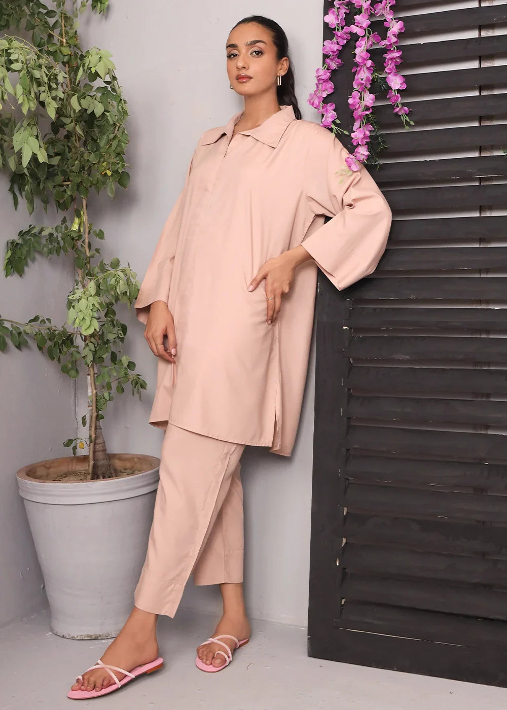 Rashid Textile Stitched – Solid Co ord – 1015 Women 2pcs