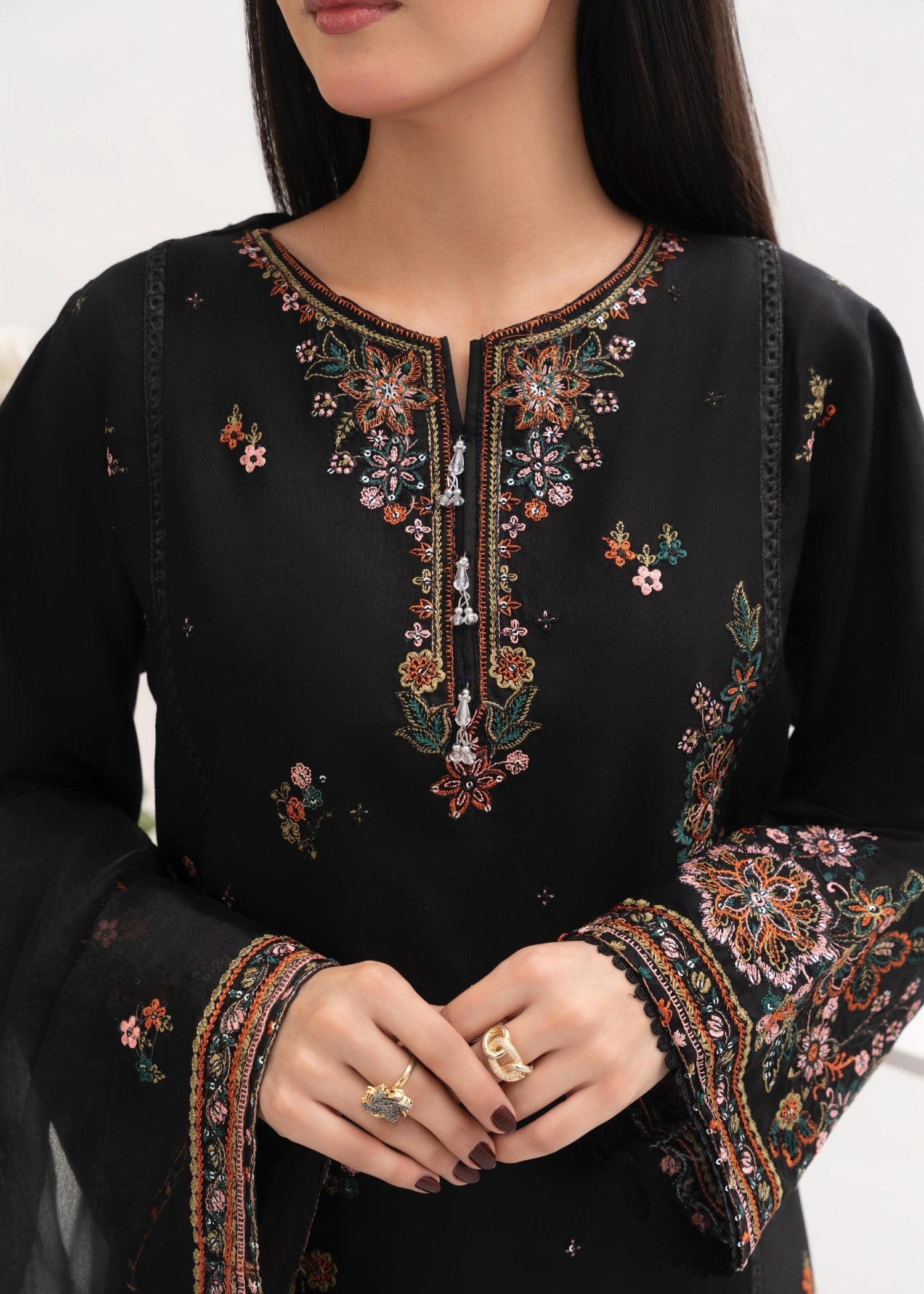 Stylish Collection HAREEM EMBROIDERED Women 3pcs