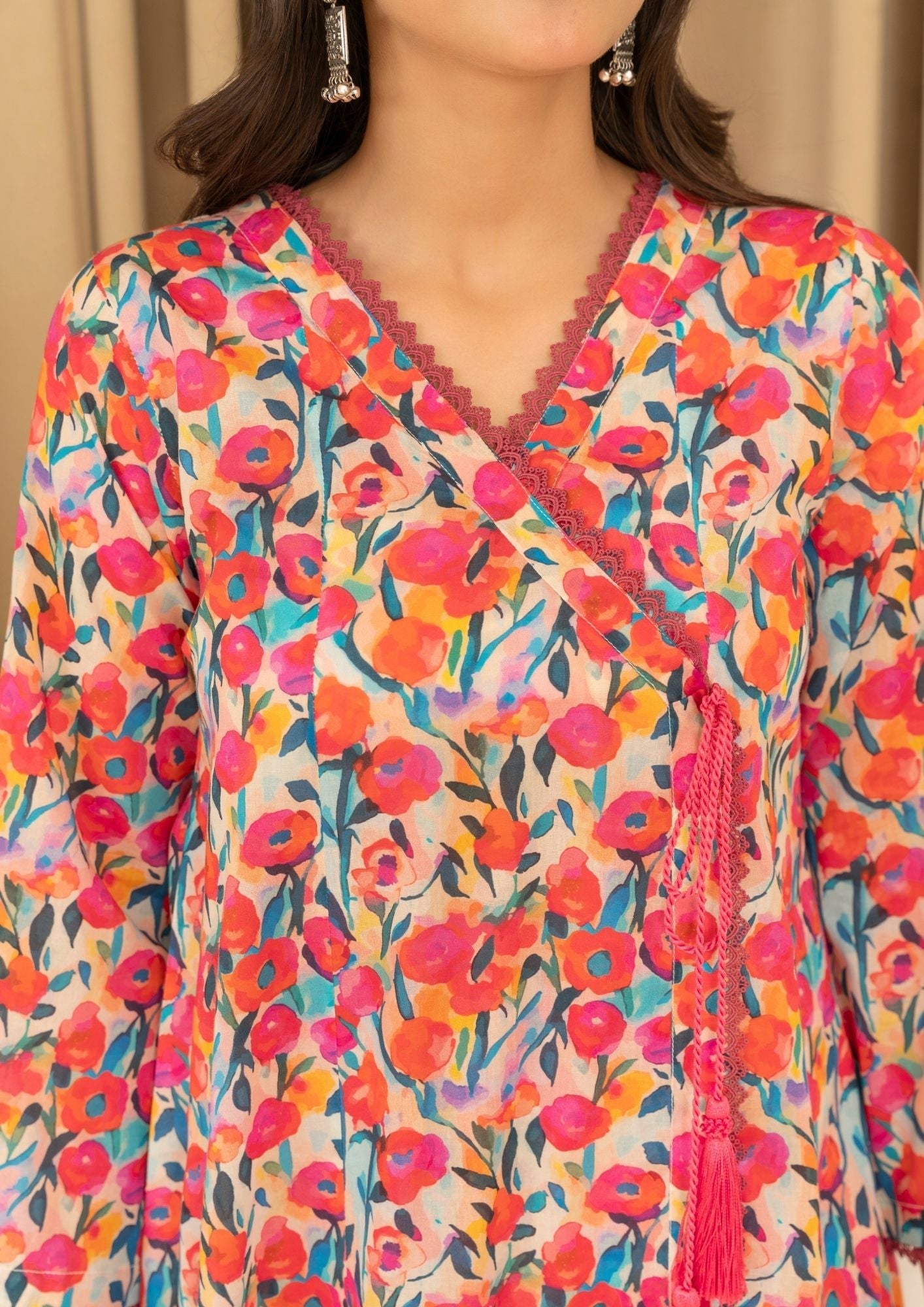 Yolo Pret Digital Print Lawn Angrakha GULMEENA G25 0030 Women 2pcs