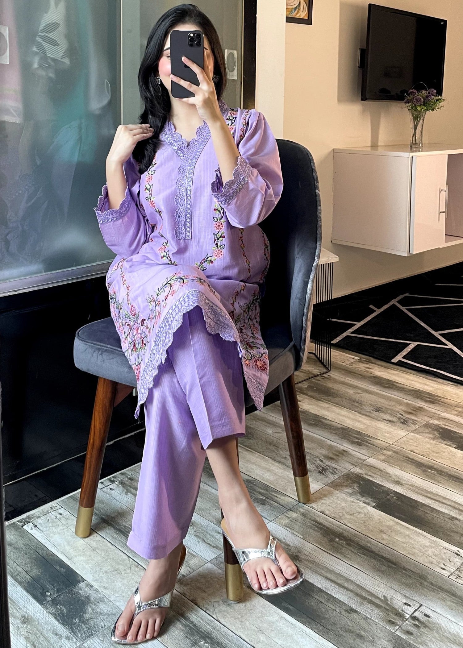 Tehzeeb Libas GULNAZ COLIC EMBROIDERED Women 2pcs