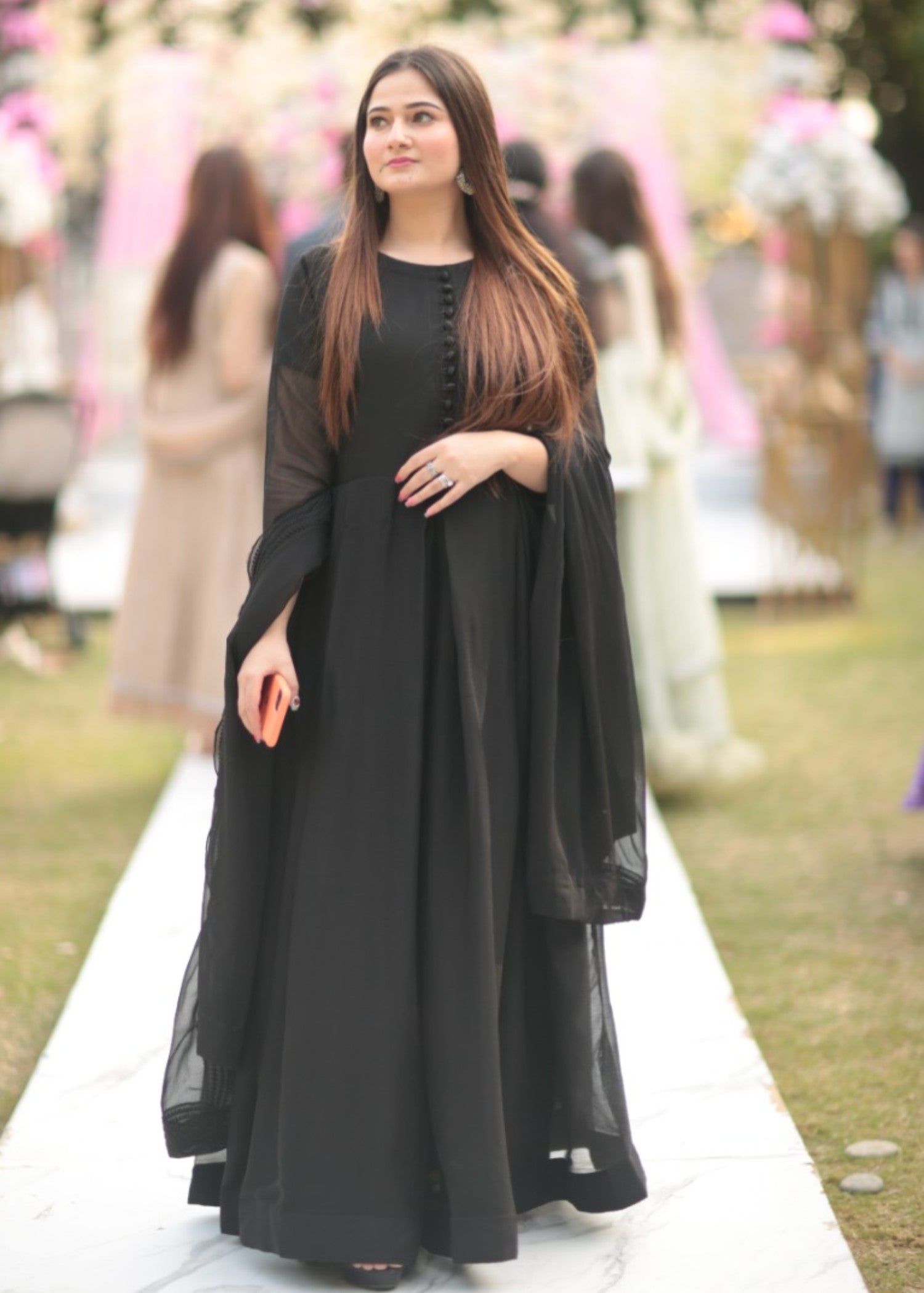 Miss & Mrs Chiffon black b Women 3pcs