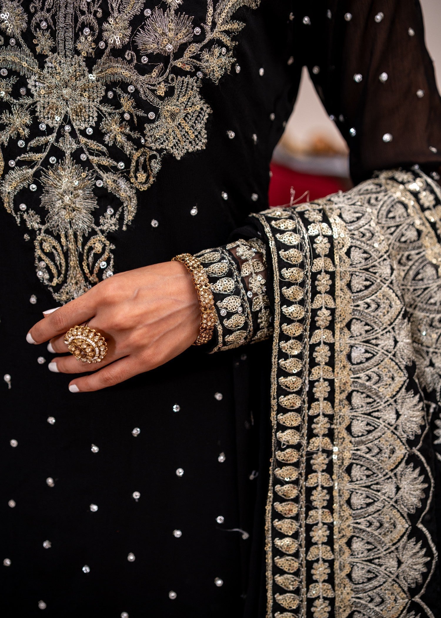 Alyssa Black gharara suit ALL404 Women 3pcs