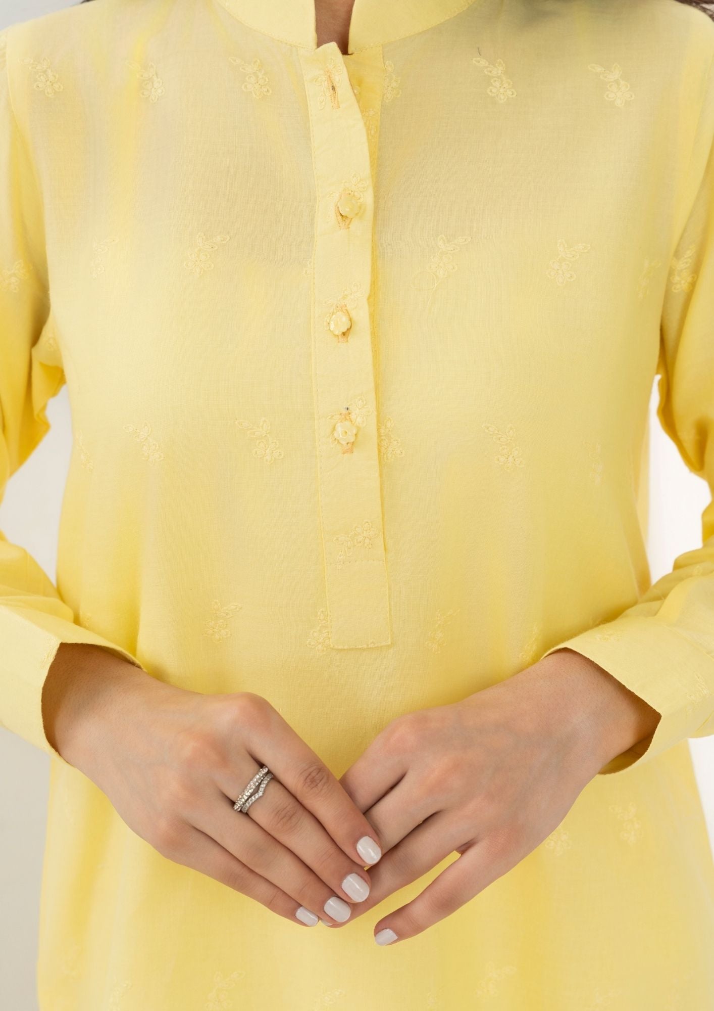 Yolo Pret Schiffli Embroidered Set Rozana S25 0022 Women 2pcs