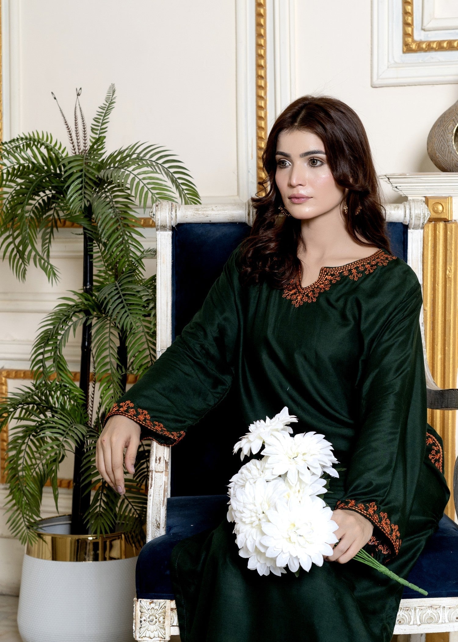 Hamna Kalim MAH GREEN Women 2pcs