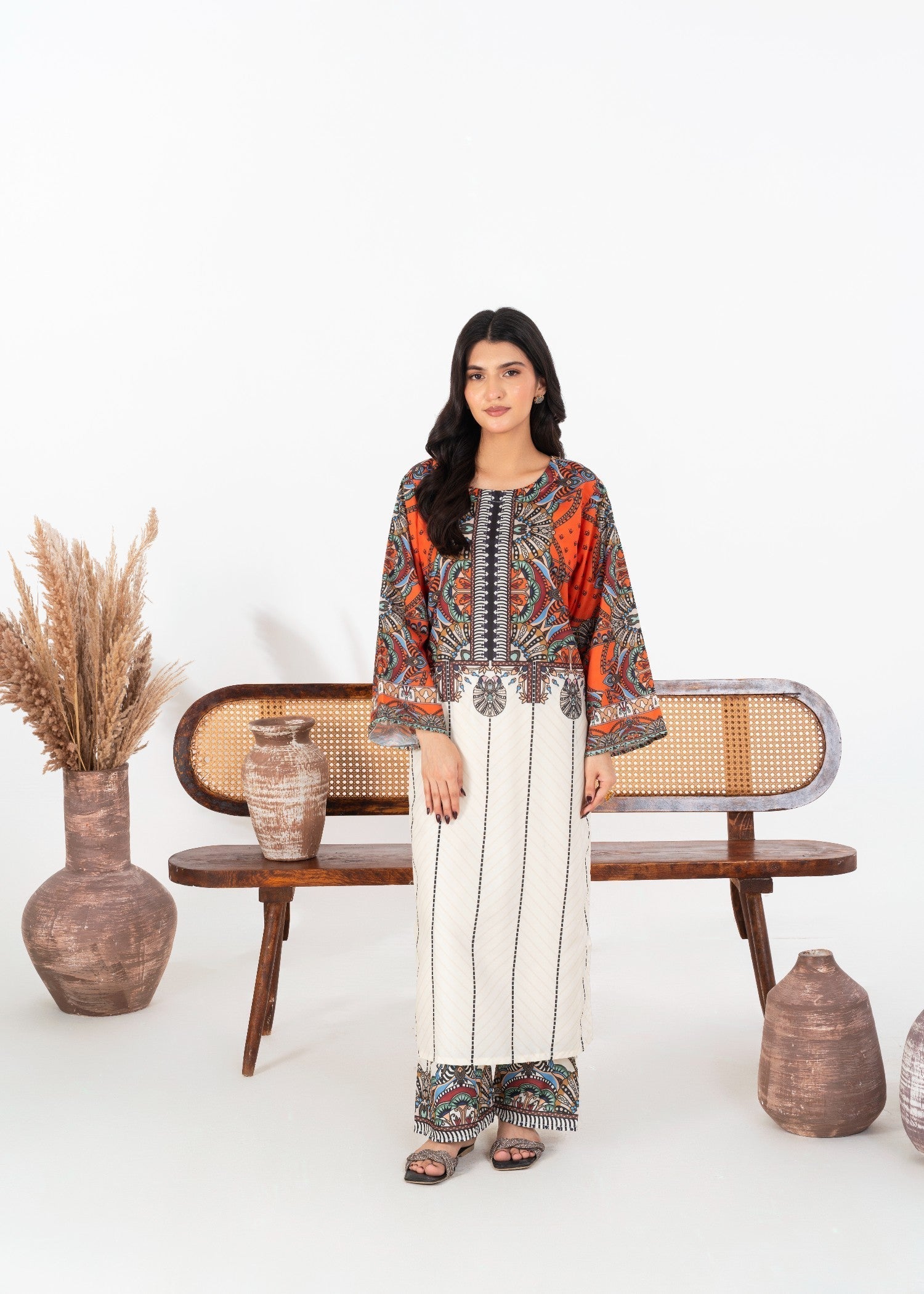 Stylish Collection ORANGE BLOOM Women 2pcs