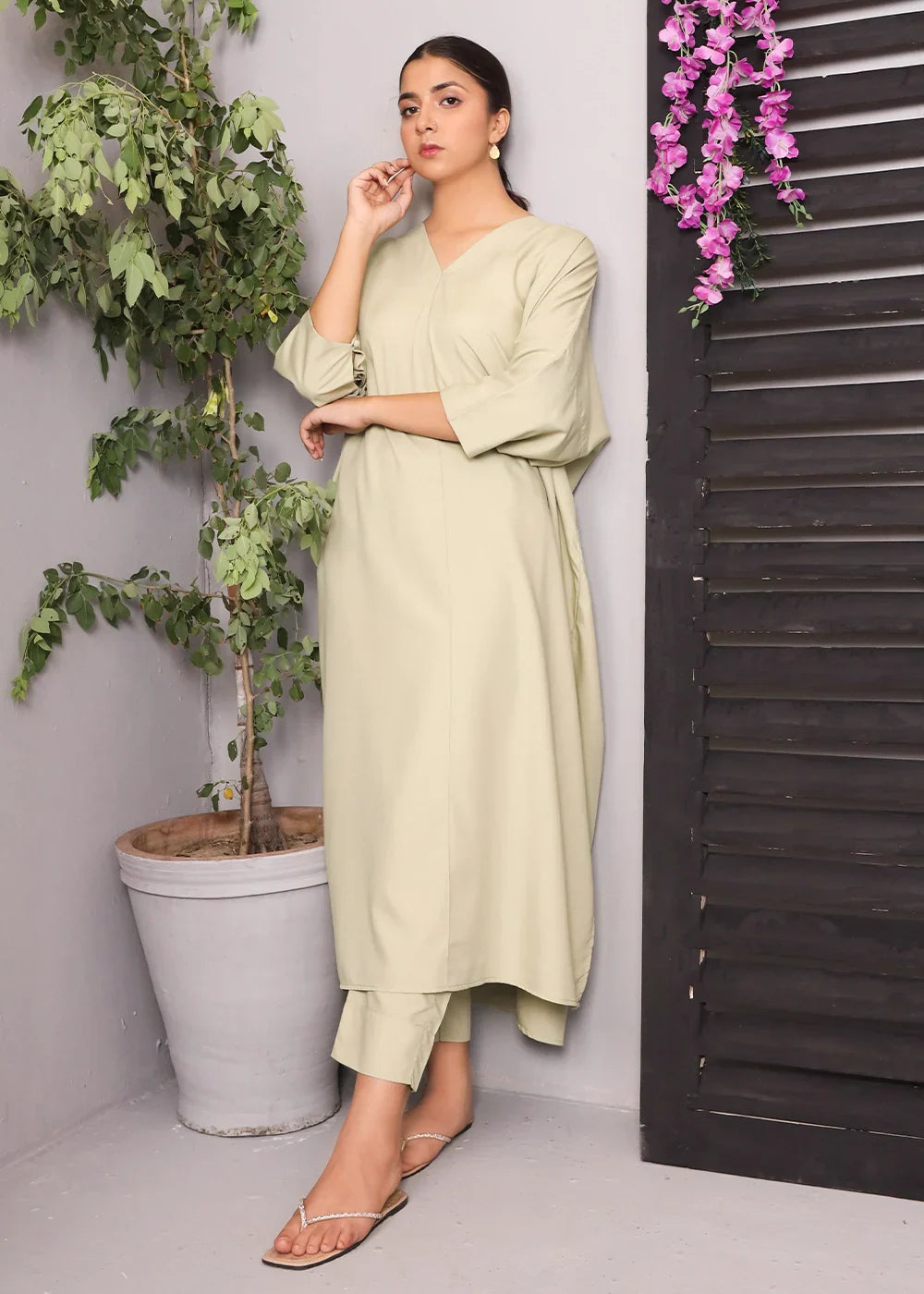 Rashid Textile Stitched – Solid Co ord – 1016 Women 2pcs