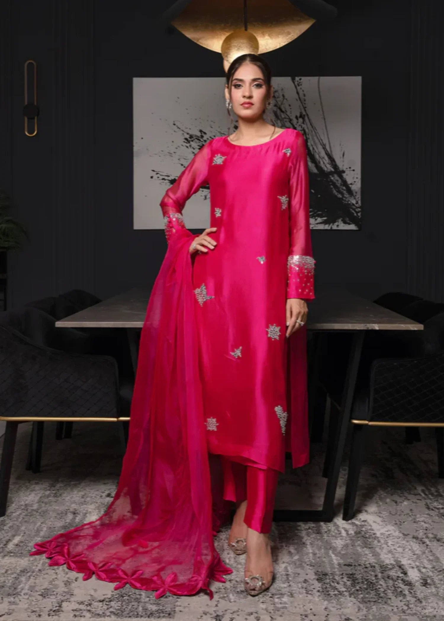 Gulabi Gota FUSCIA Women 3pcs