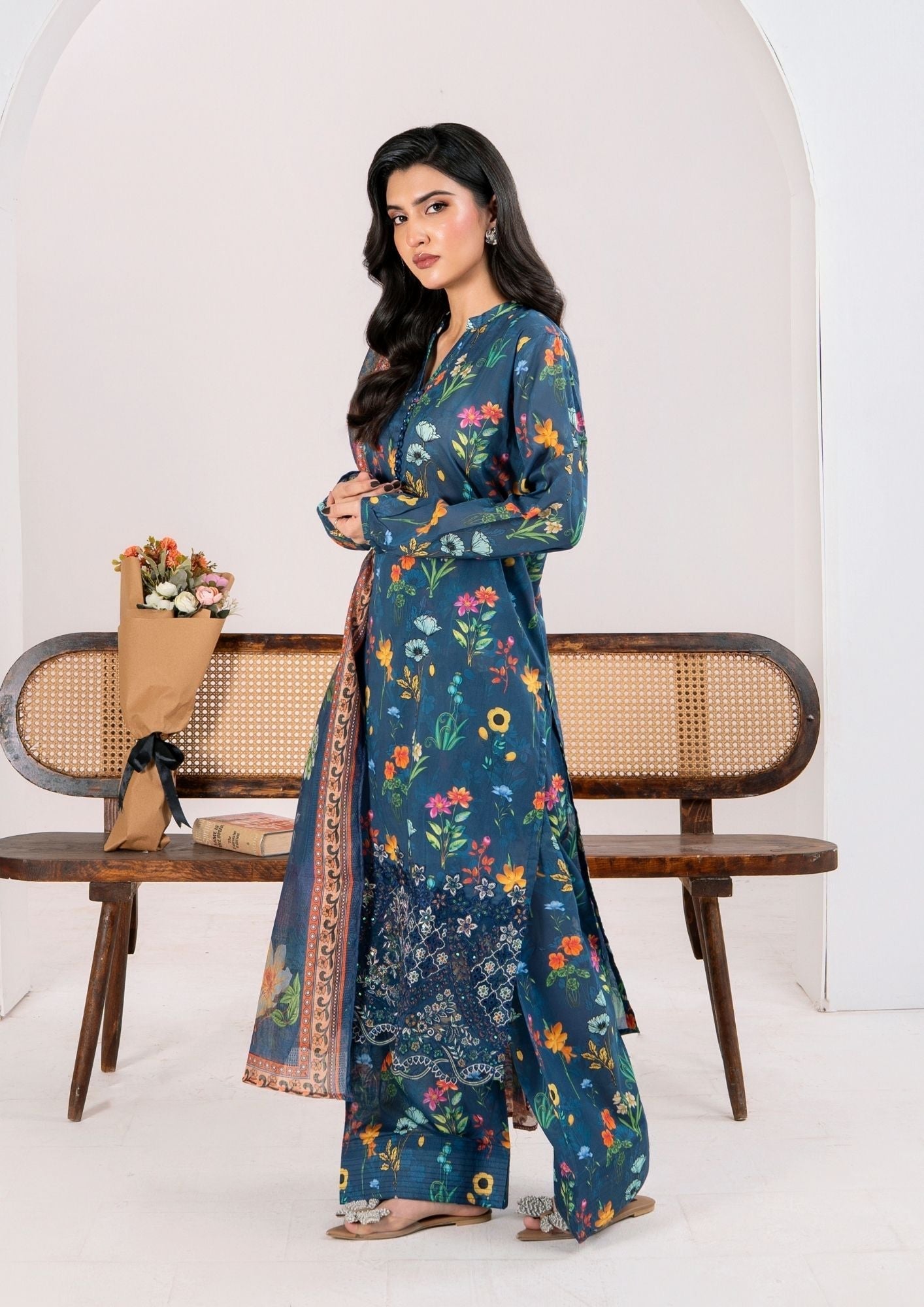 Alfatah Pret Printed Lawn with Embroidery RANAAI S25 0008 Women 3pcs