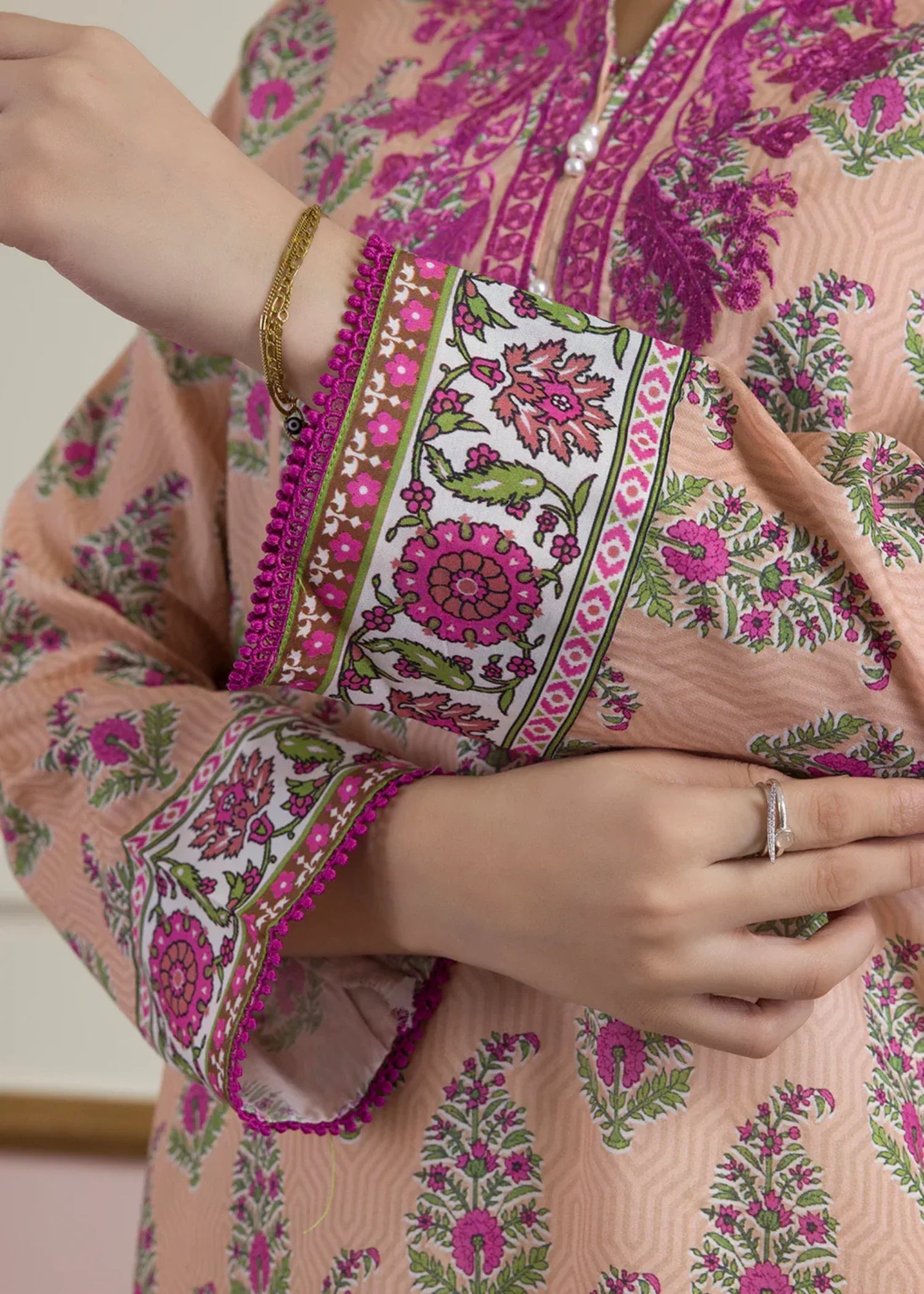 Zellbury WPS2511951 Peach Pink Women 1pcs