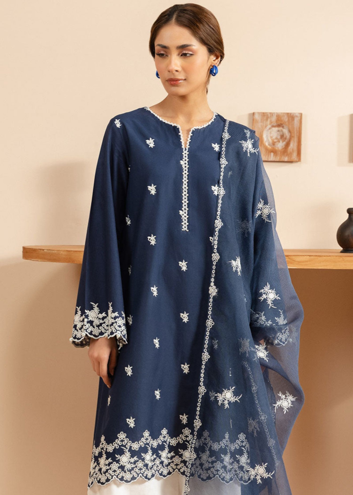 Cross Stitch RADIANT BLUE 0125RTWEMBLWN0101 Women 2pcs