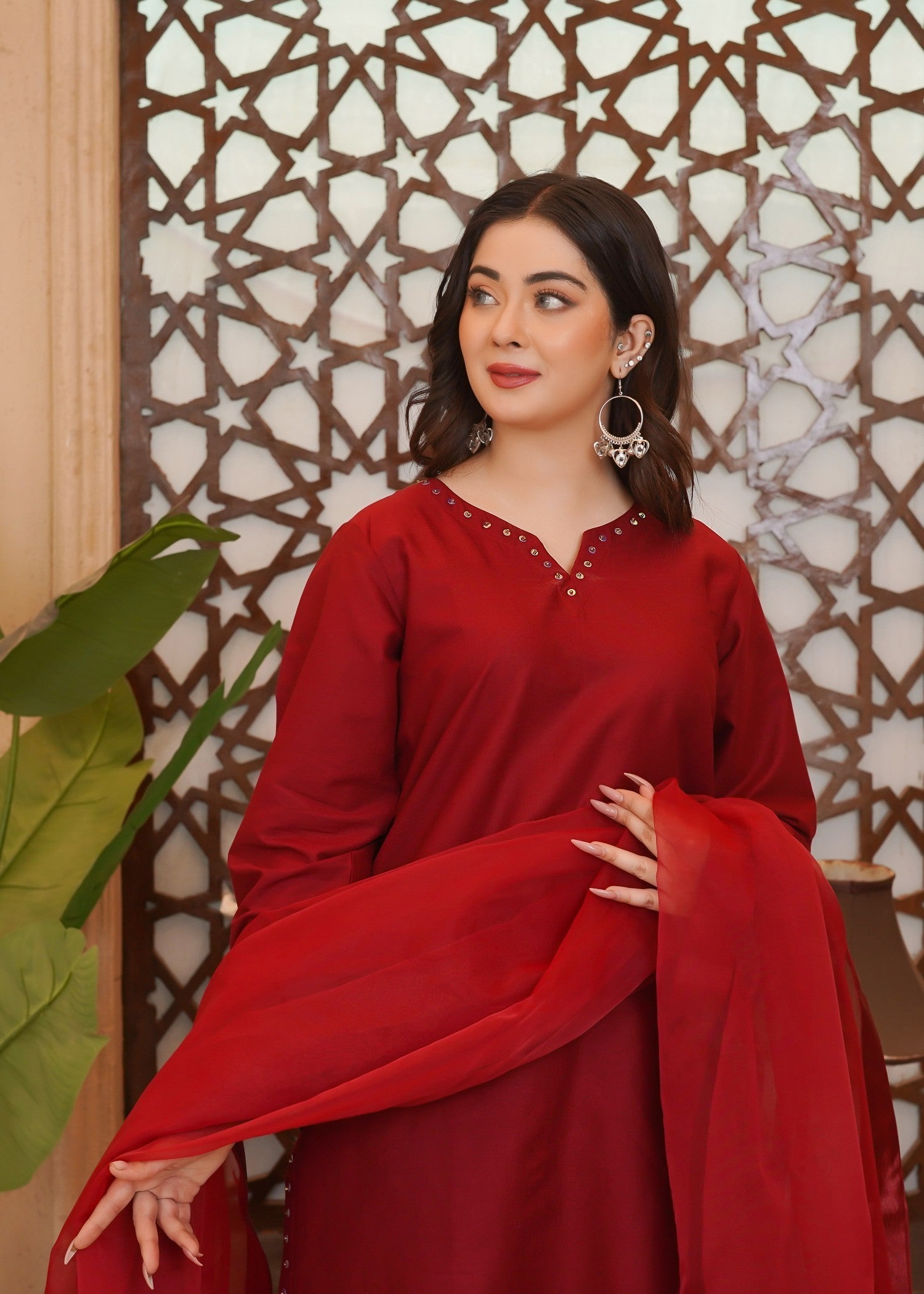 Waniya Awais WAF D18 (Farshi Shalwar) Women 3pcs