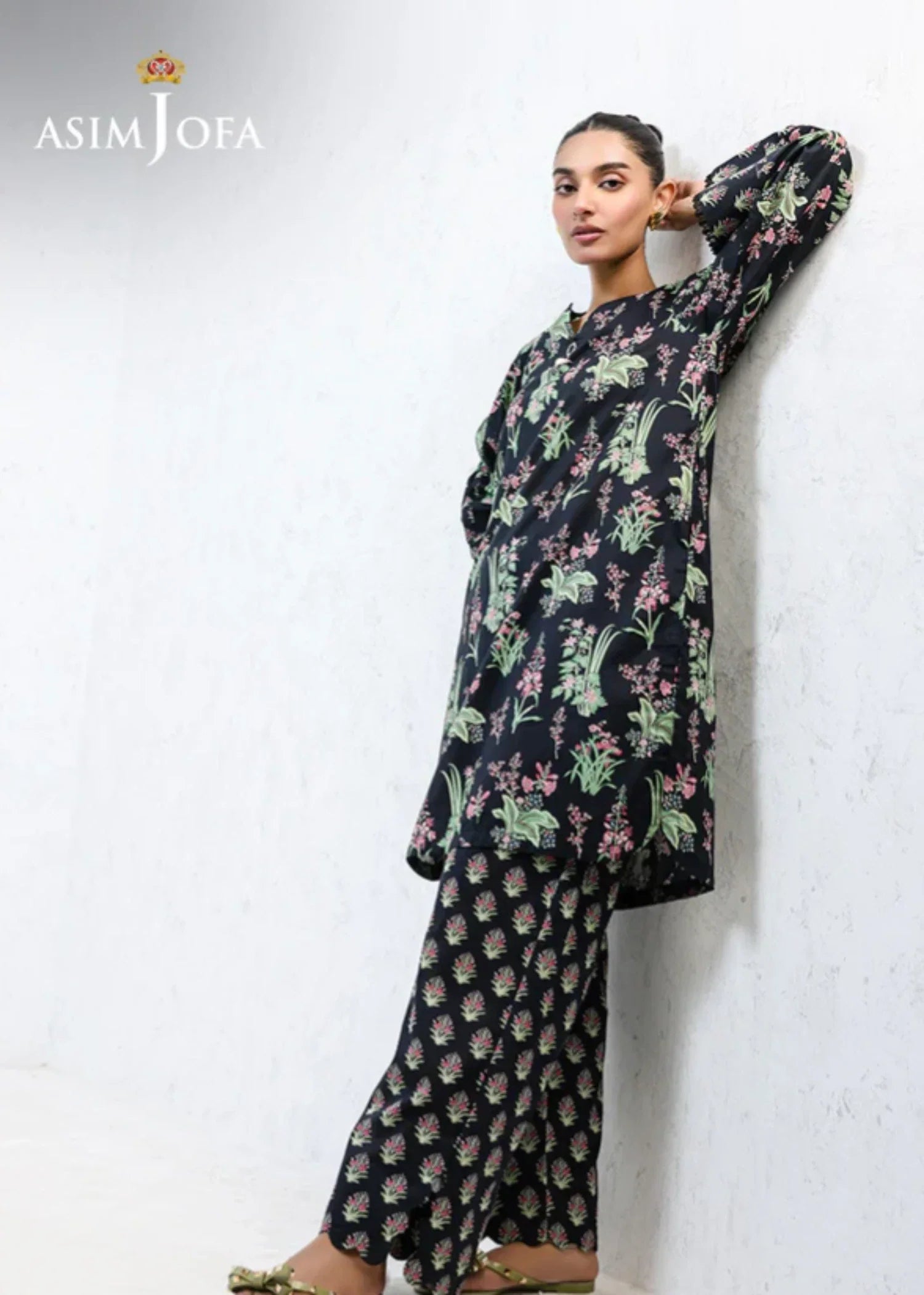 Asim Jofa AJPB 214 PRINTED CAMBRIC STITCHED Women 2pcs