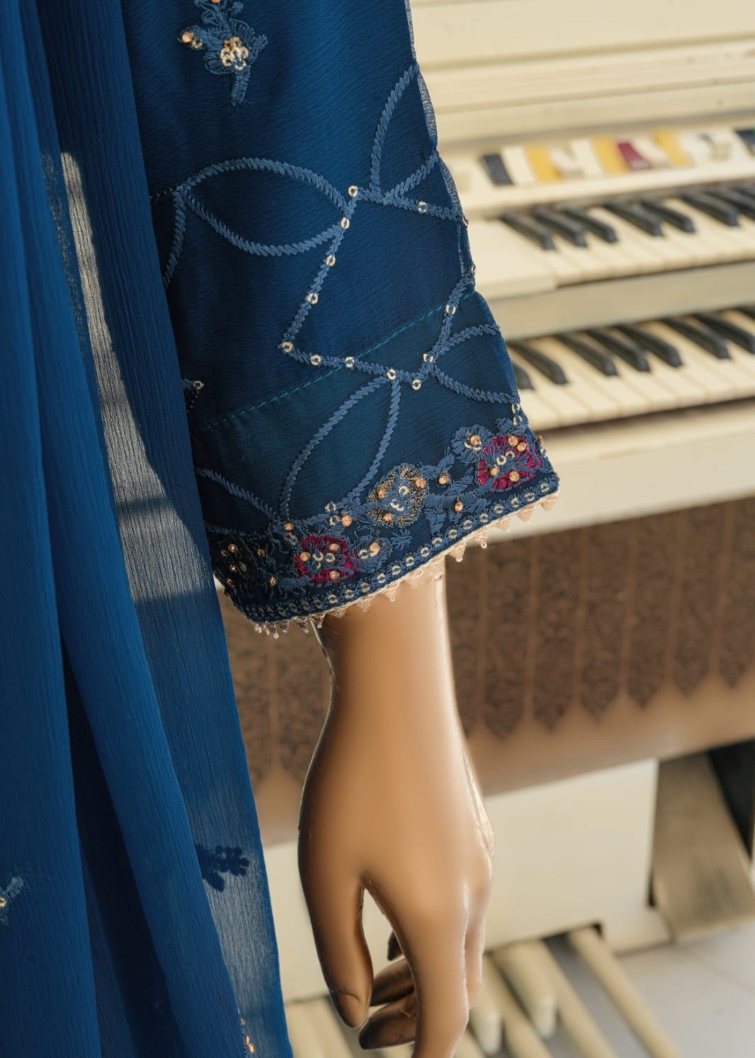 Ahmed Creations ALISHBA BLUE Women 3pcs