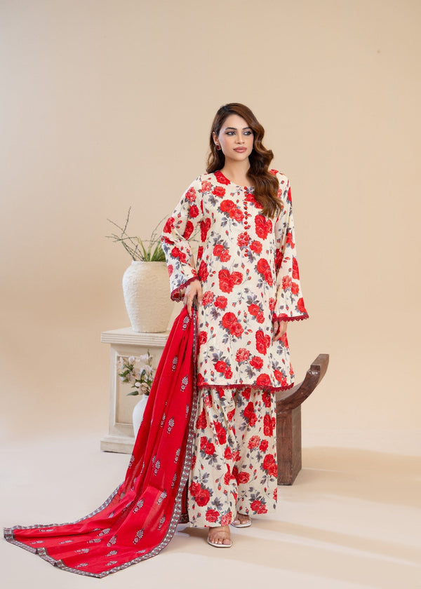 Zeenat & Zoha GULLAB Women 3pcs