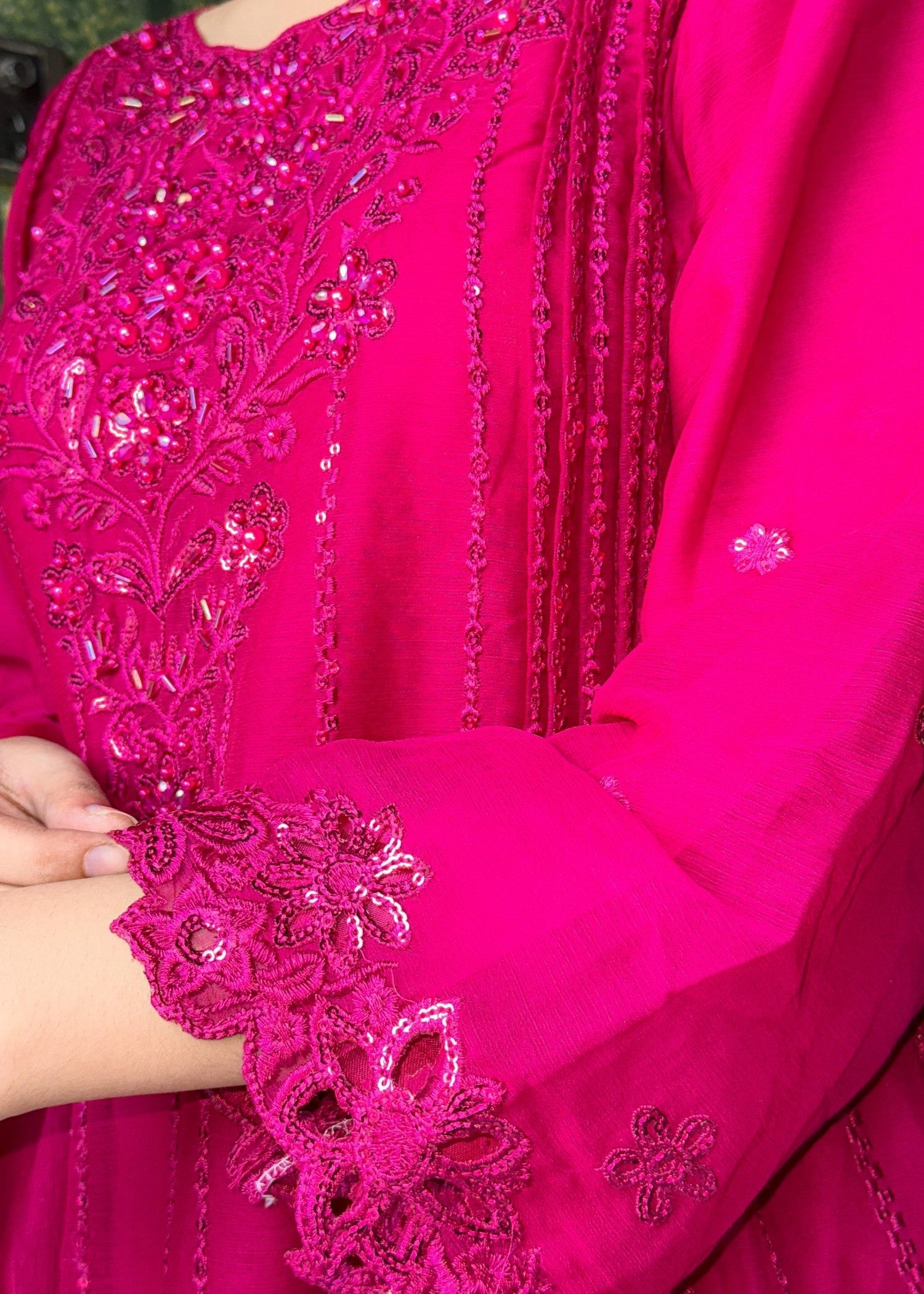 Inaaya Fashion Anoushah Shockin Pink Women 3pcs