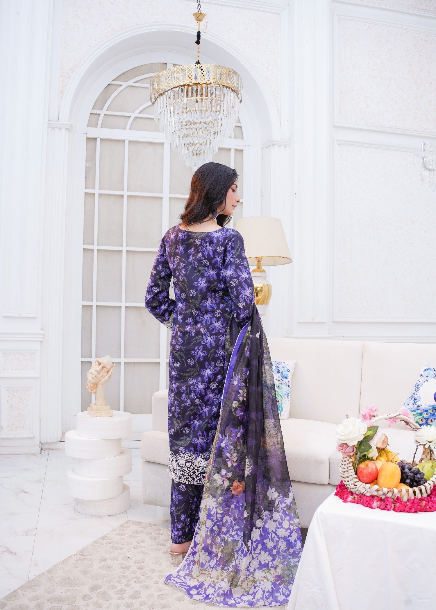 Safdar Embroidery Printed Pure Lawn Embroidered 07 Women 3pcs