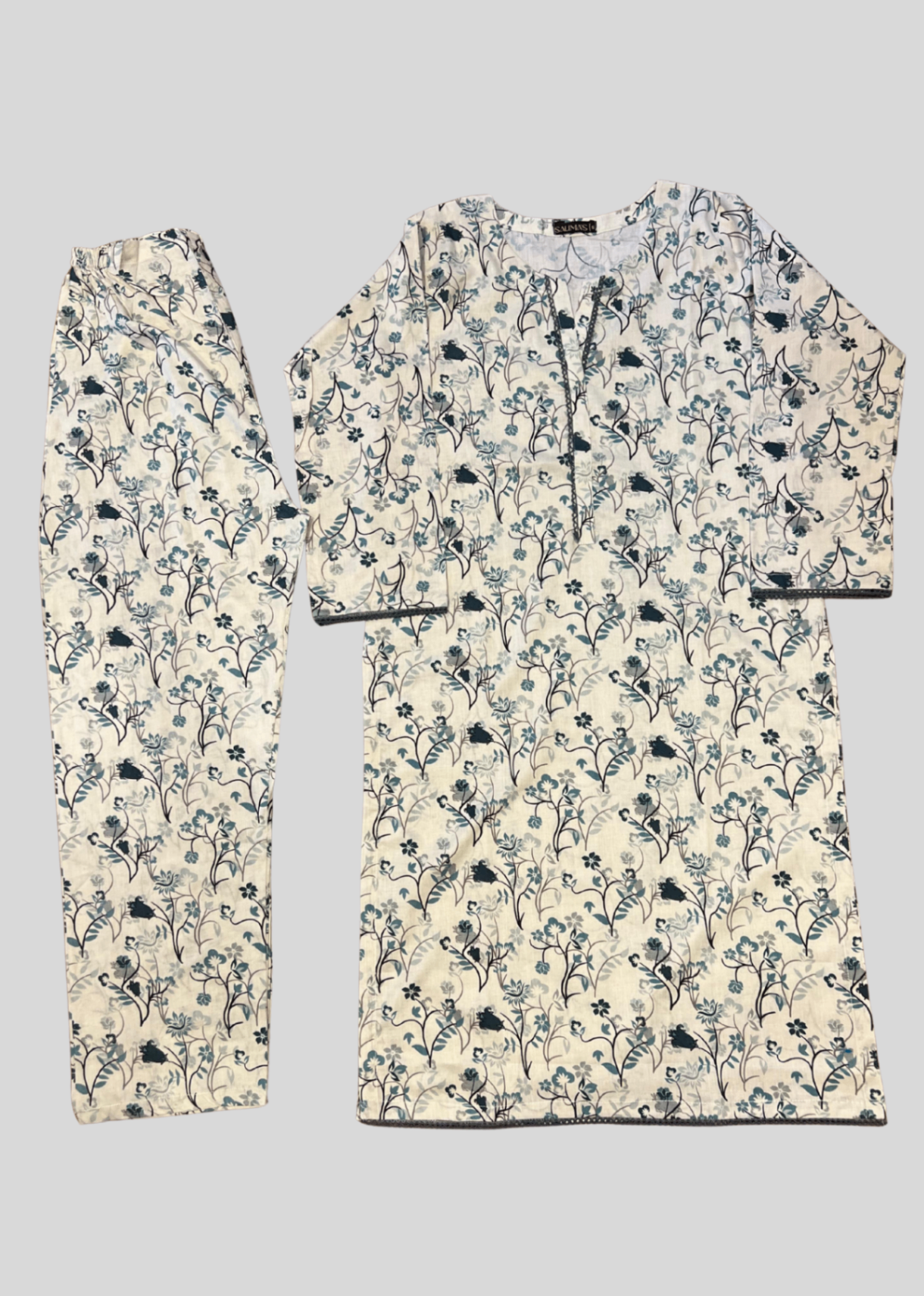 Salimas Lawn Stitched Suit – Soft Bloom Elegance Women 2pcs