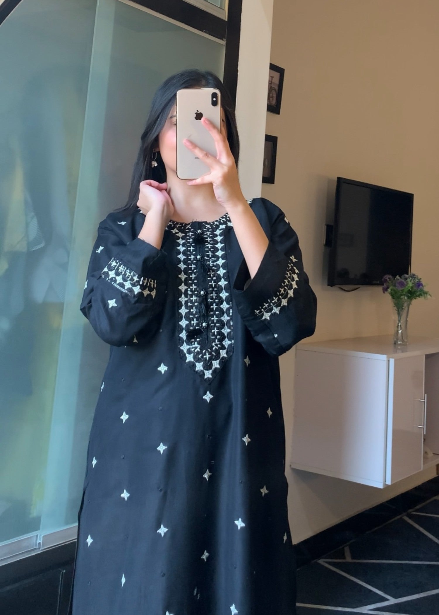 Tawakal Closet BLACK TUSSEL Women 2pcs