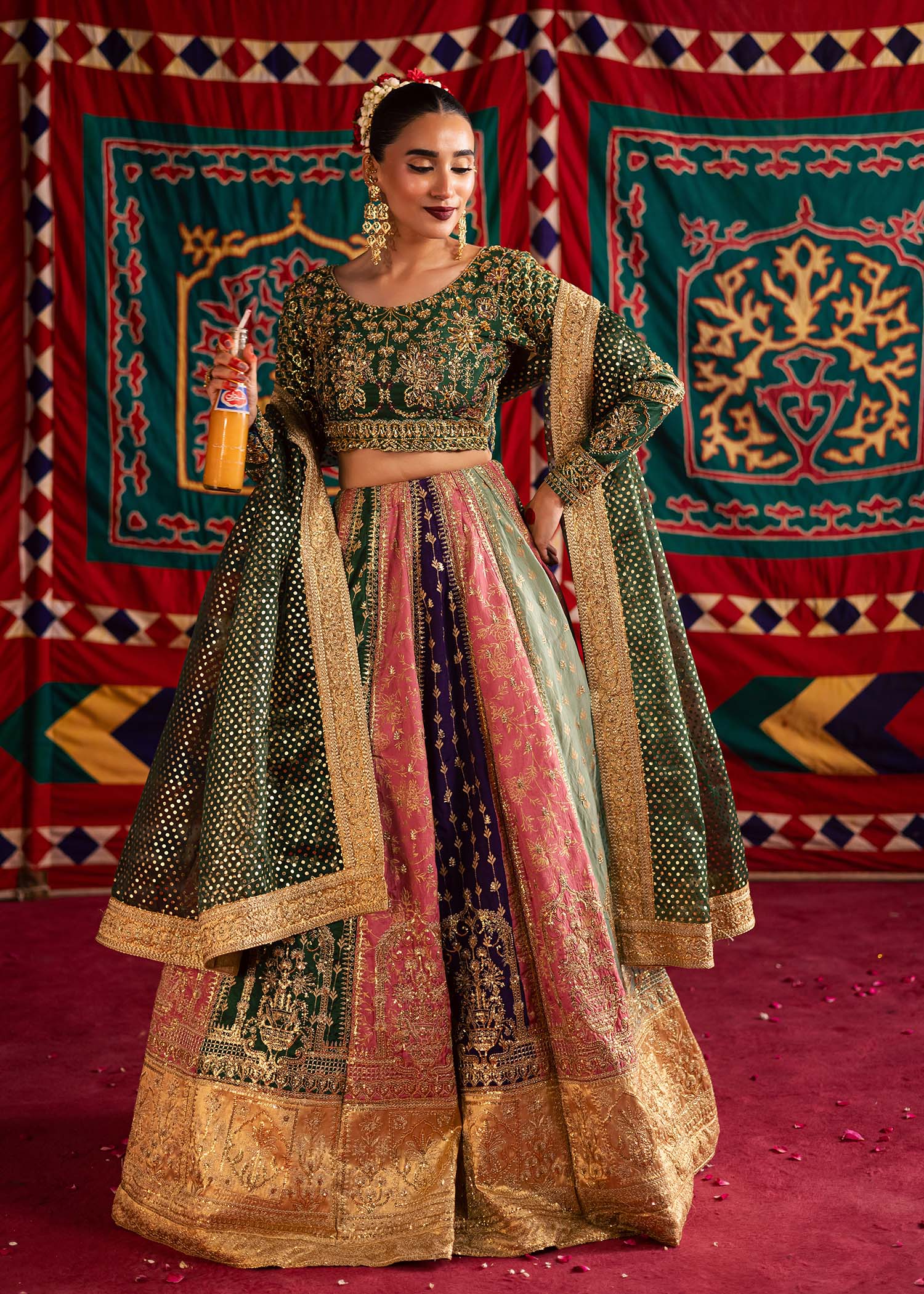 Maria Osama Rangrez Women 3pcs