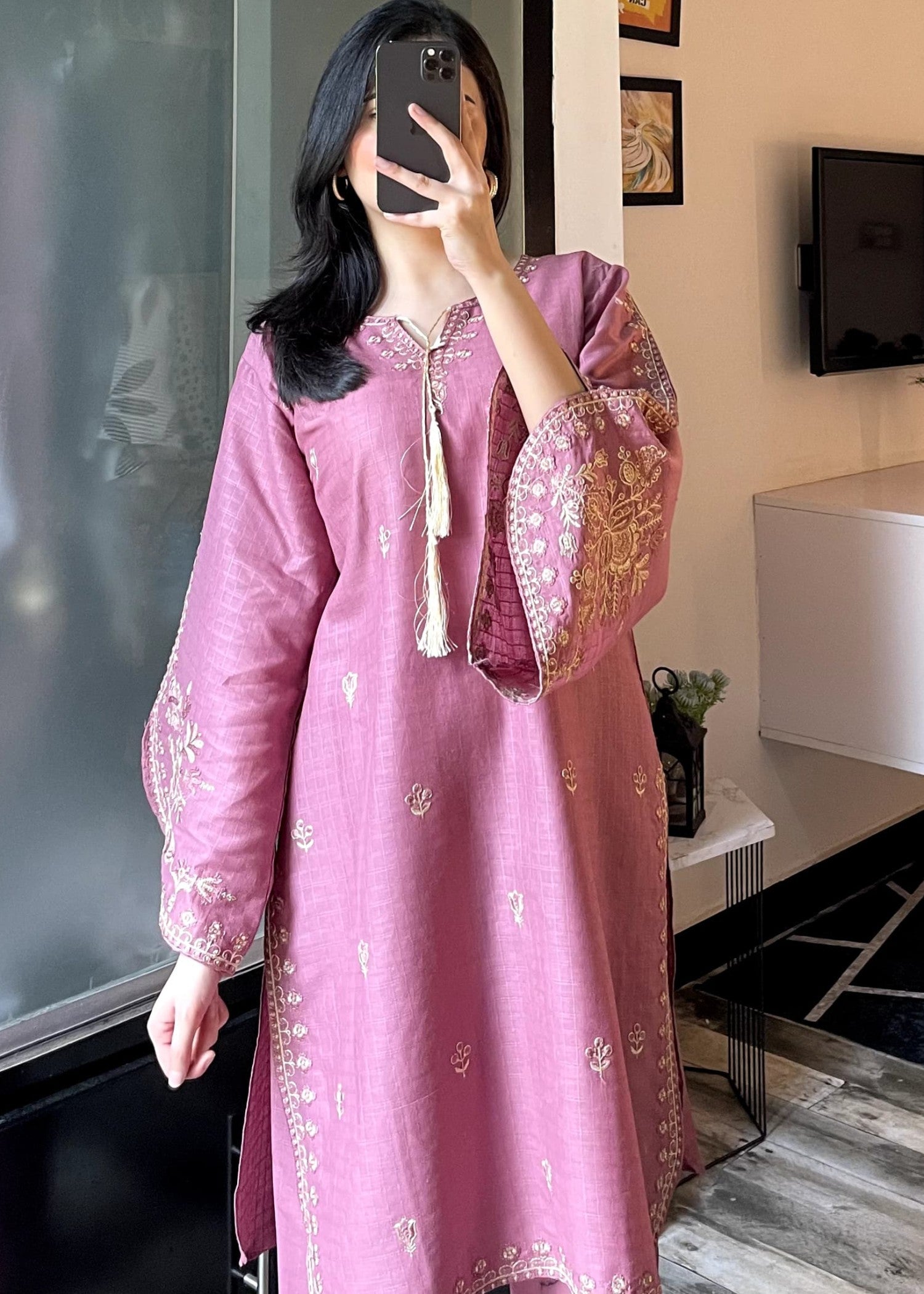 Tehzeeb Libas ZUNAIRA GAJRI Women 2pcs