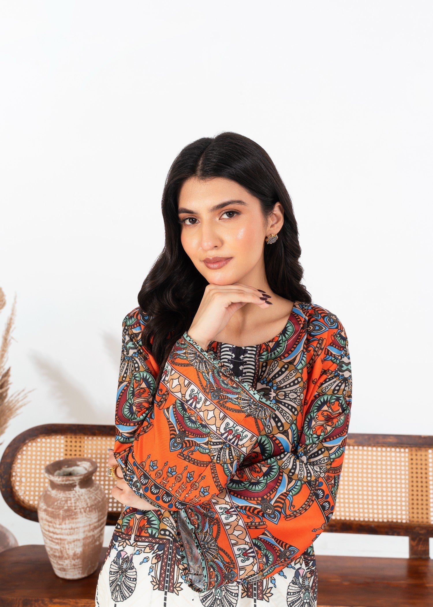 Stylish Collection ORANGE BLOOM Women 2pcs