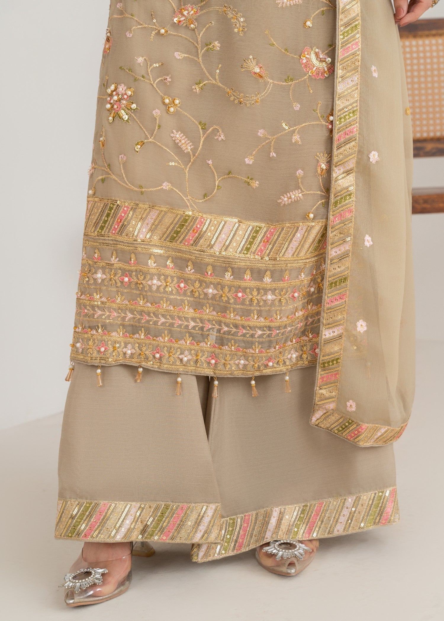 Qasim Anwer By Chandni Bridals BAHAR Women 3pcs