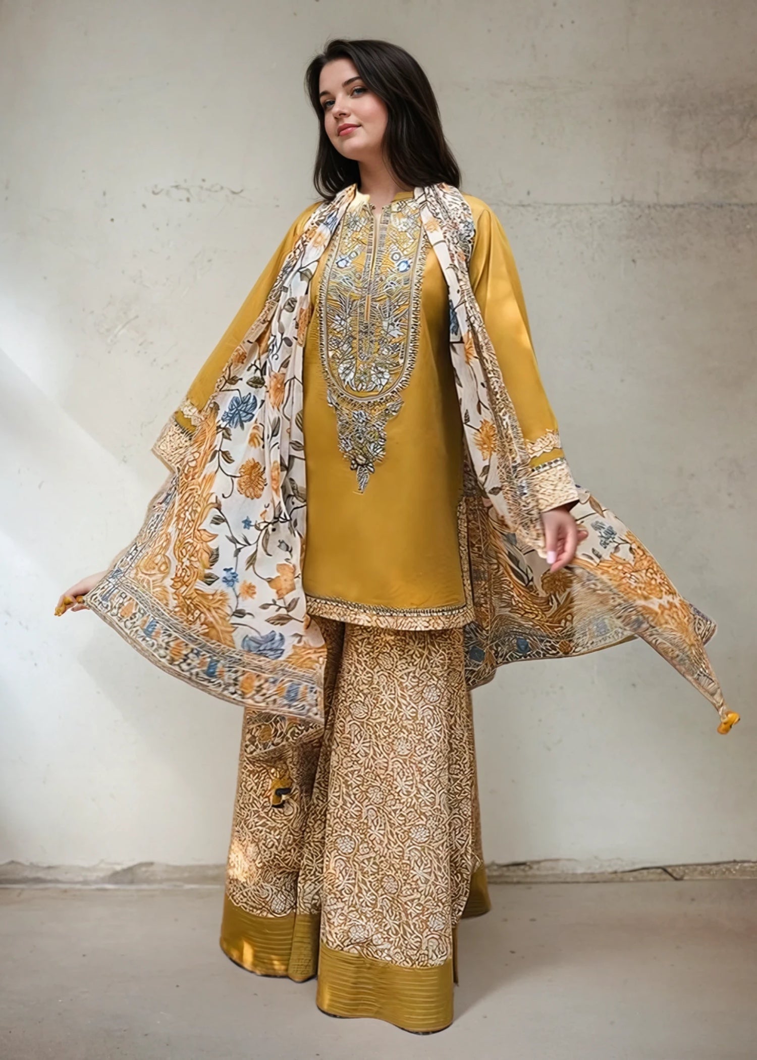 Chaudhary Arts Aura Dress Women 3pcs