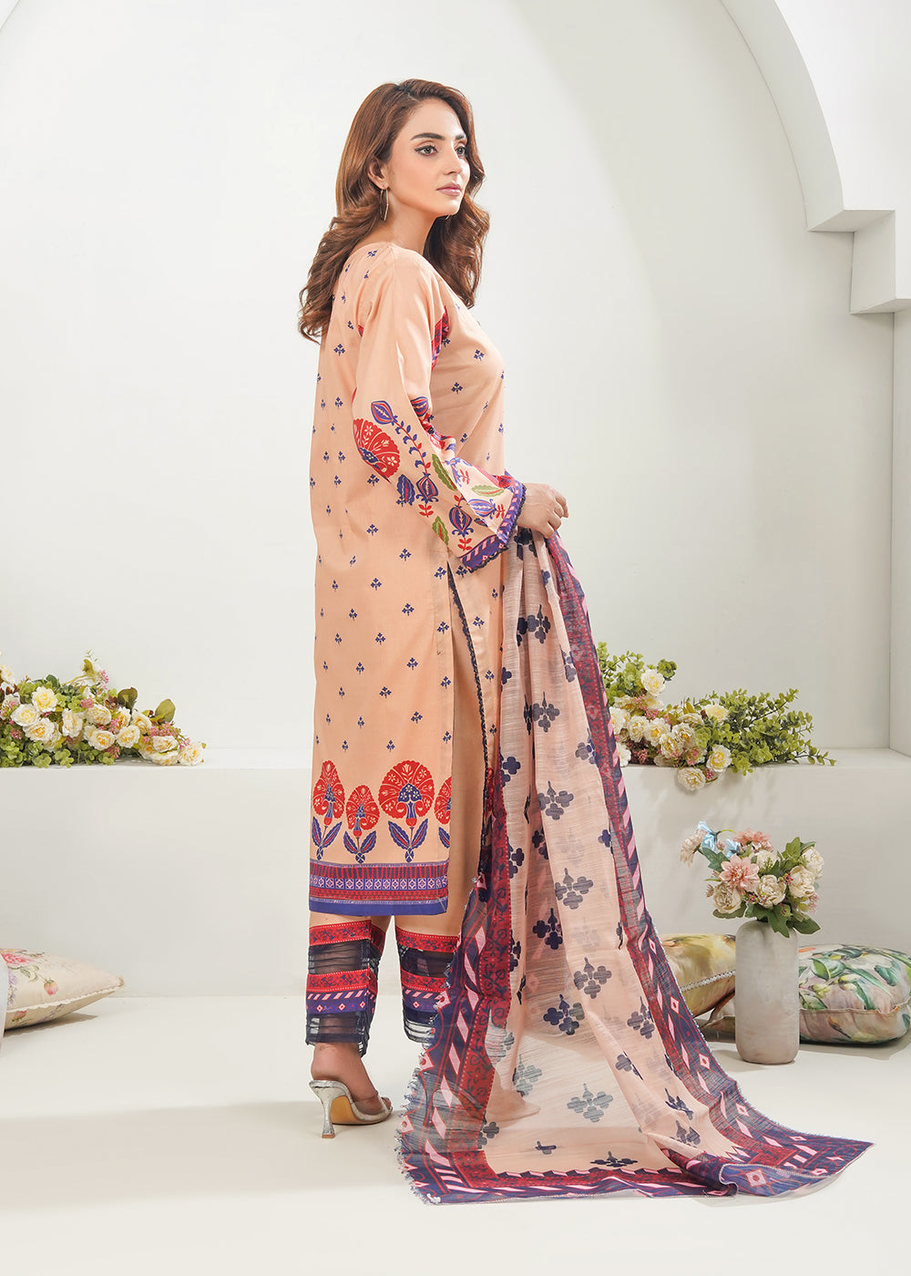 Elara Official Peach Bloom Women 3pcs