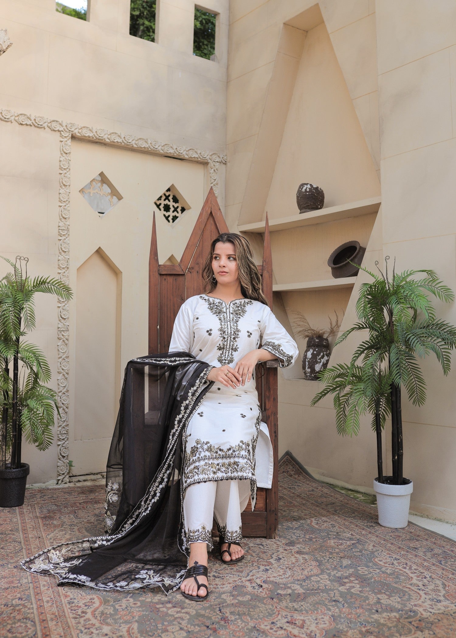 Shehroz Fashion GUL E NAZ LAWN EMBROIDERY Women 3pcs
