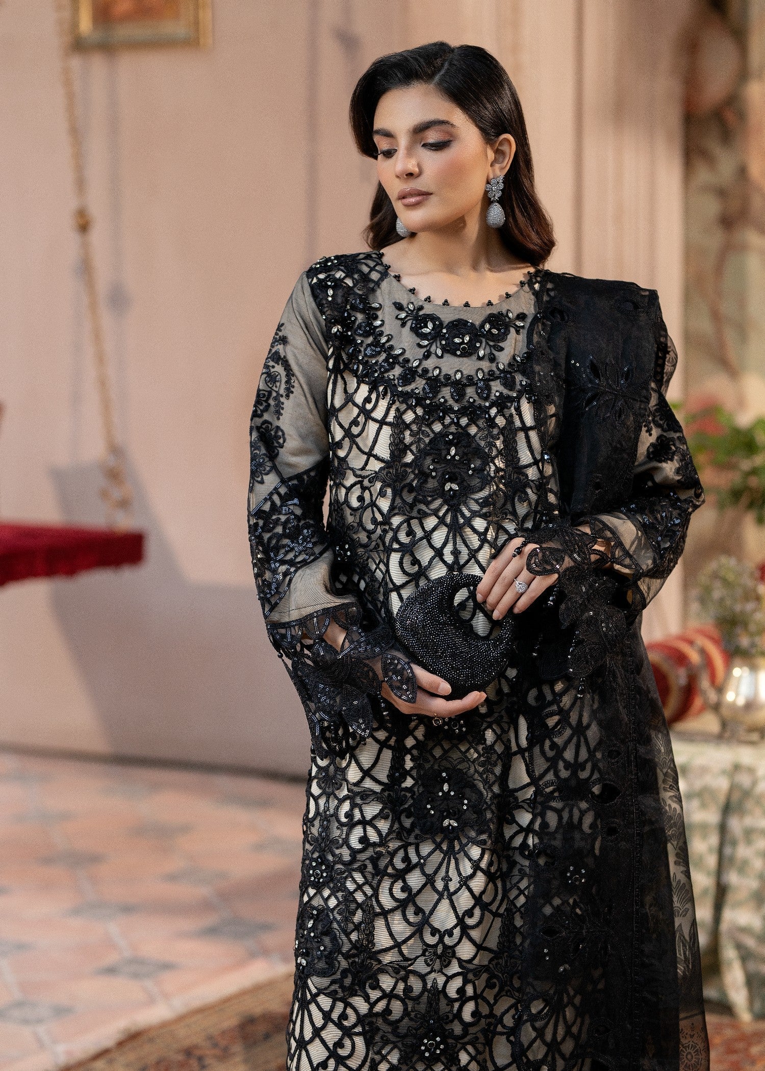 Malhaar MAL AL 4135 BLACK Women 3pcs