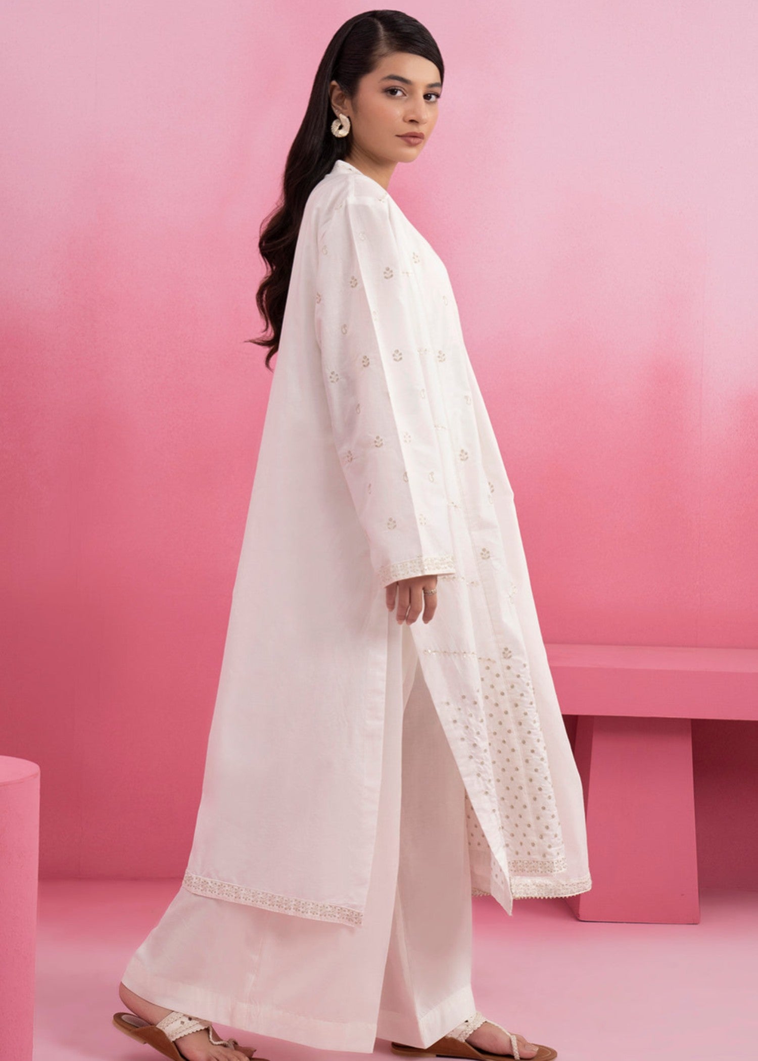 Zellbury WPS2532605 White Women 3pcs