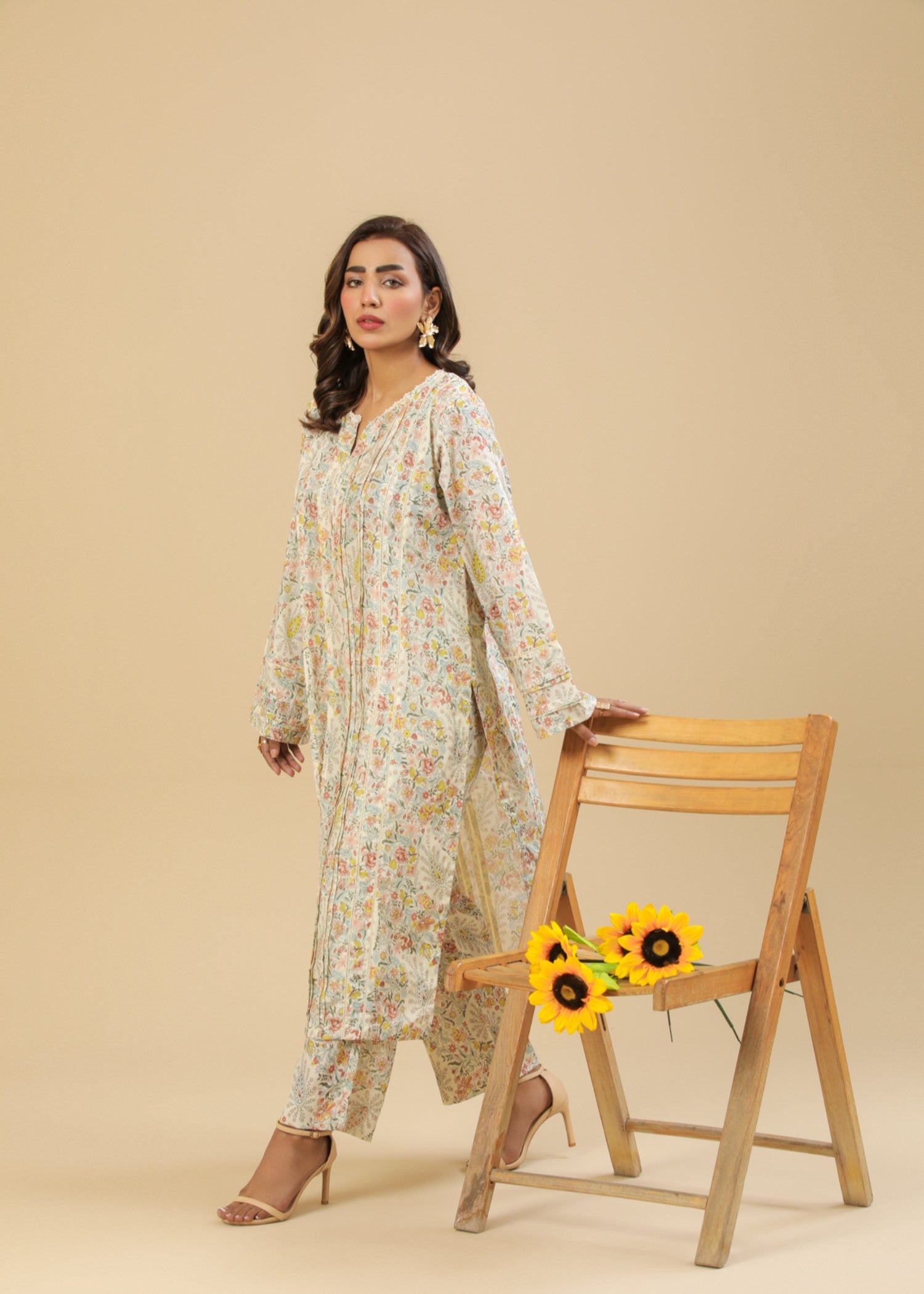 Zenyre Floral Mosaic Printed Set Women 2pcs