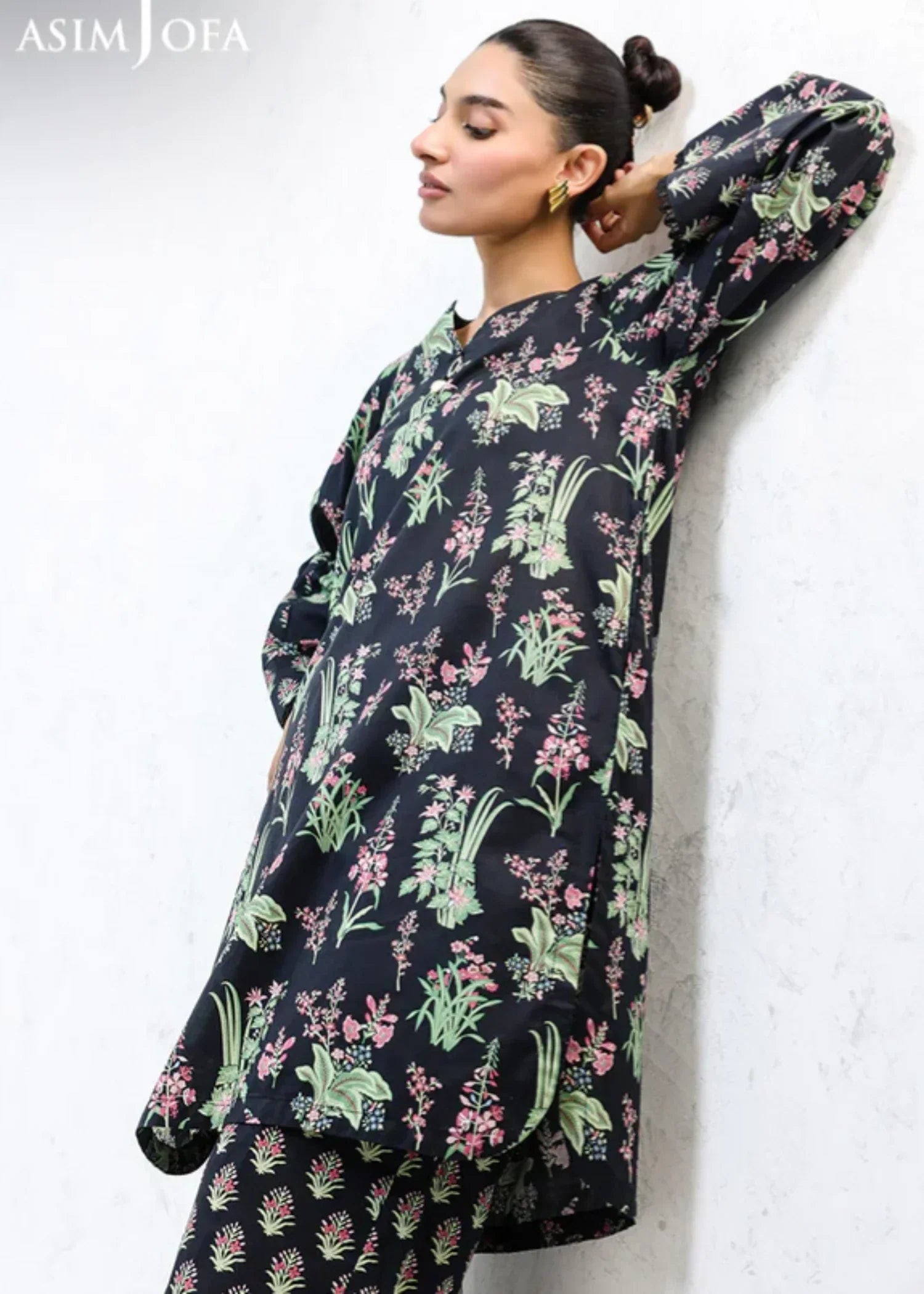 Asim Jofa AJPB 214 PRINTED CAMBRIC STITCHED Women 2pcs