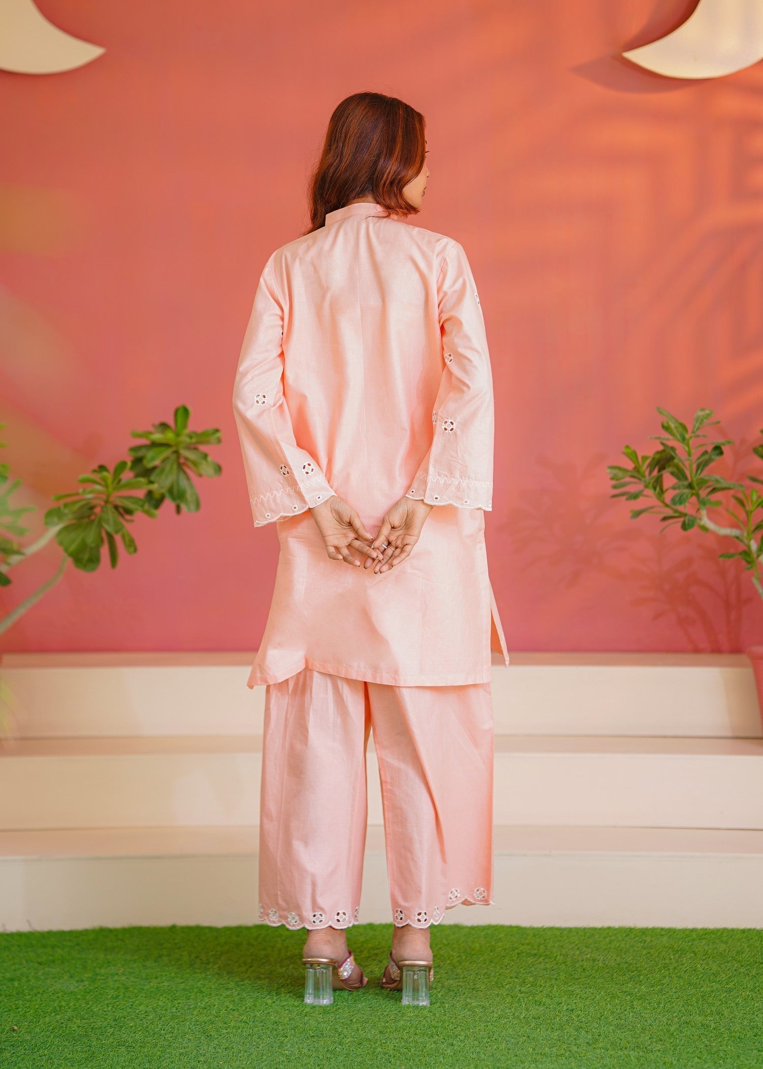 Abeera Everyday Elegance – Cotton Embroidered with Plazo (Art No. DD 004) Women 2pcs