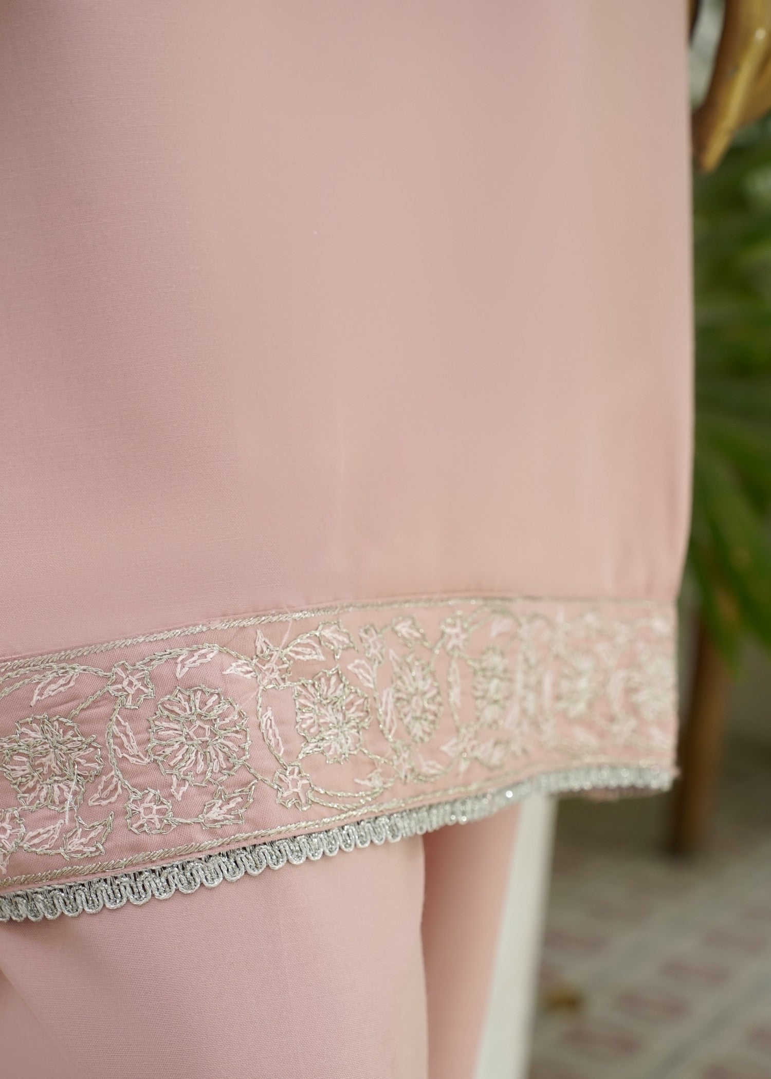 AYLA STUDIO Solid Embroidered SE250403 GULBADAN Women 2pcs