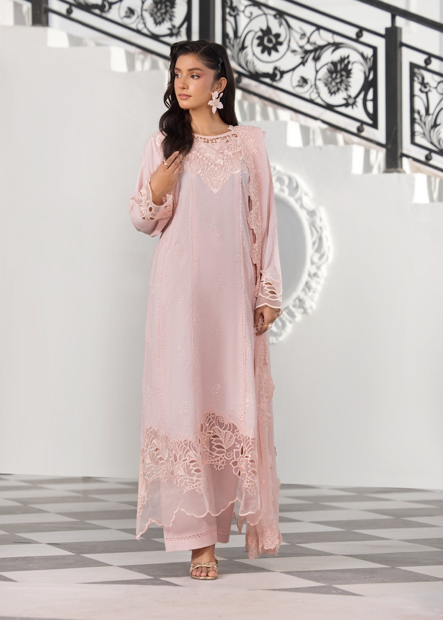 Bin Tayyab (BT006287 B PNK) Women 3pcs