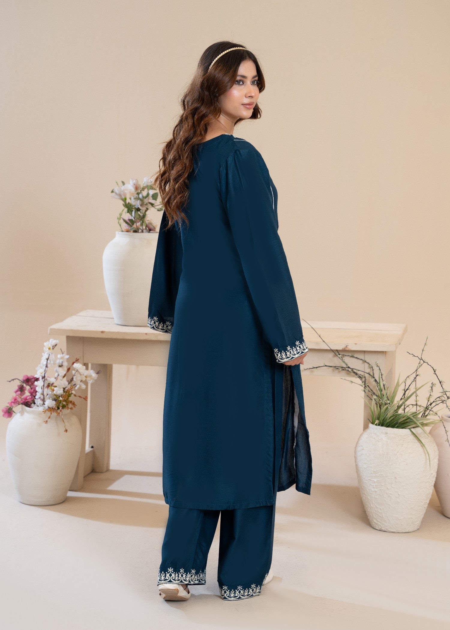 Sajfi Closet Feroza Embroidered Stitched Suit for Women Women 2pcs